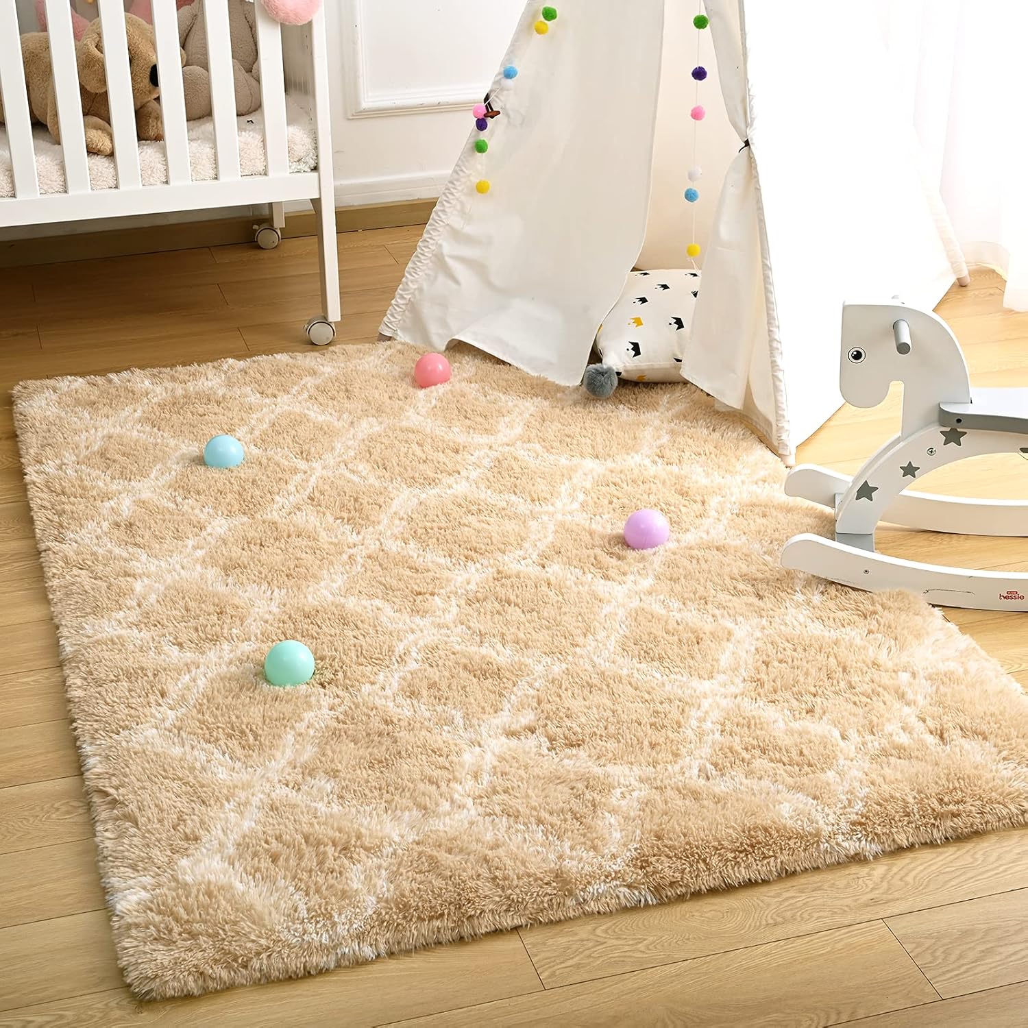 Flаѕh Dеаlѕ - 70% оƒƒ Ompaa Fluffy Area Rugs, Ultra Soft Shaggy Carpet for Living Room Bedroom, Large Plush Moroccan Rug for Kids Room, Girls Dorm Baby Nursery Fuzzy Accent Decor, Beige 3x5 Feet Prоmо Dіѕсоunt Uр Tо 70% оƒƒ Ompaa Fluffy Area Rugs, Ultra Soft Shaggy Carpet for Living Room Bedroom, Large Plush Moroccan Rug for Kids Room, Girls Dorm Baby Nursery Fuzzy Accent Decor, Beige 3x5 Feet