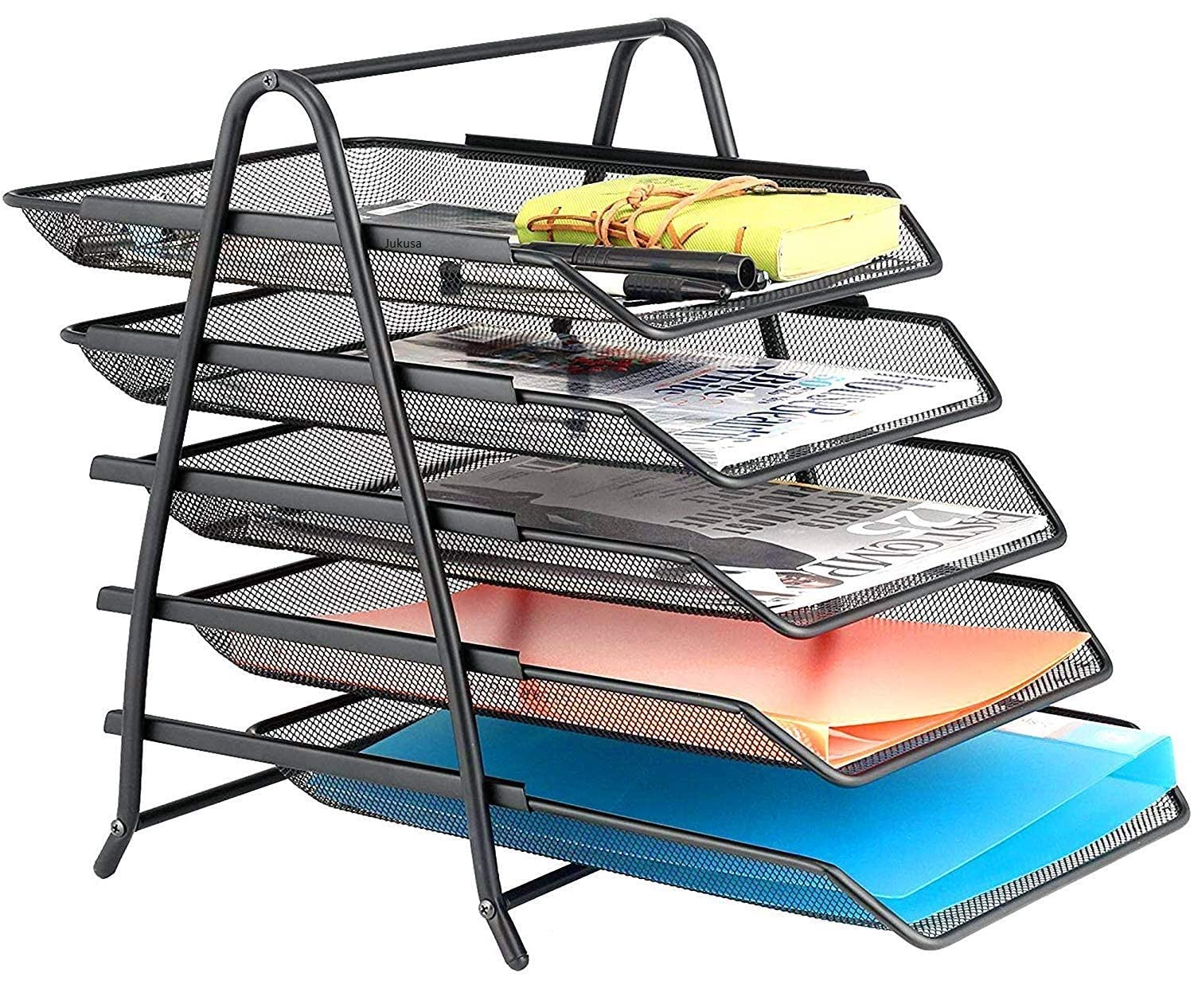 File Tray, Magazine Tray, News Paper Tray | Sakar 5 Layer File, Magazine and News Paper Tray for Home and Office Desk