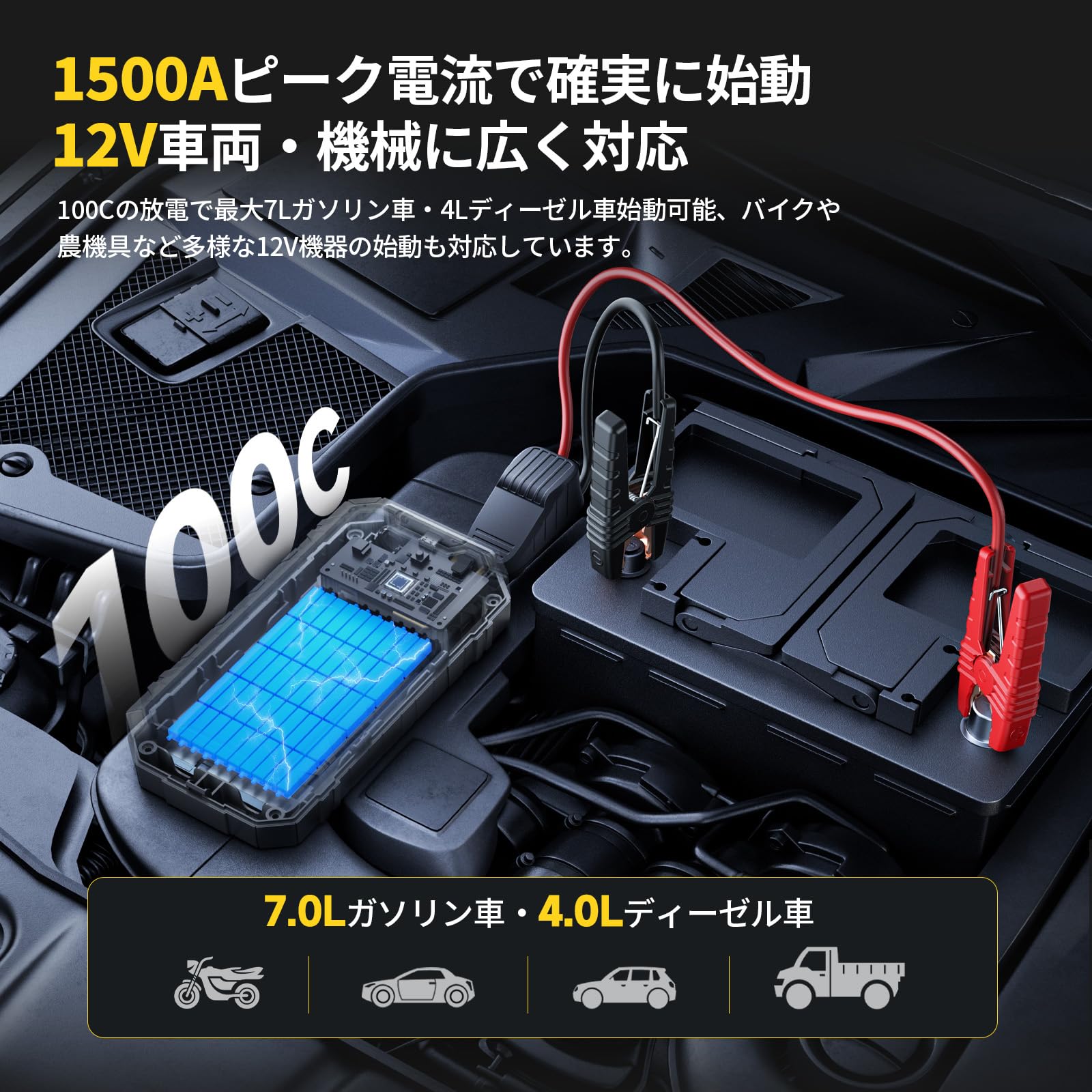 Amazon | JESIMAIK ジャンプスターター N01 業界推奨【ナトリウム電池