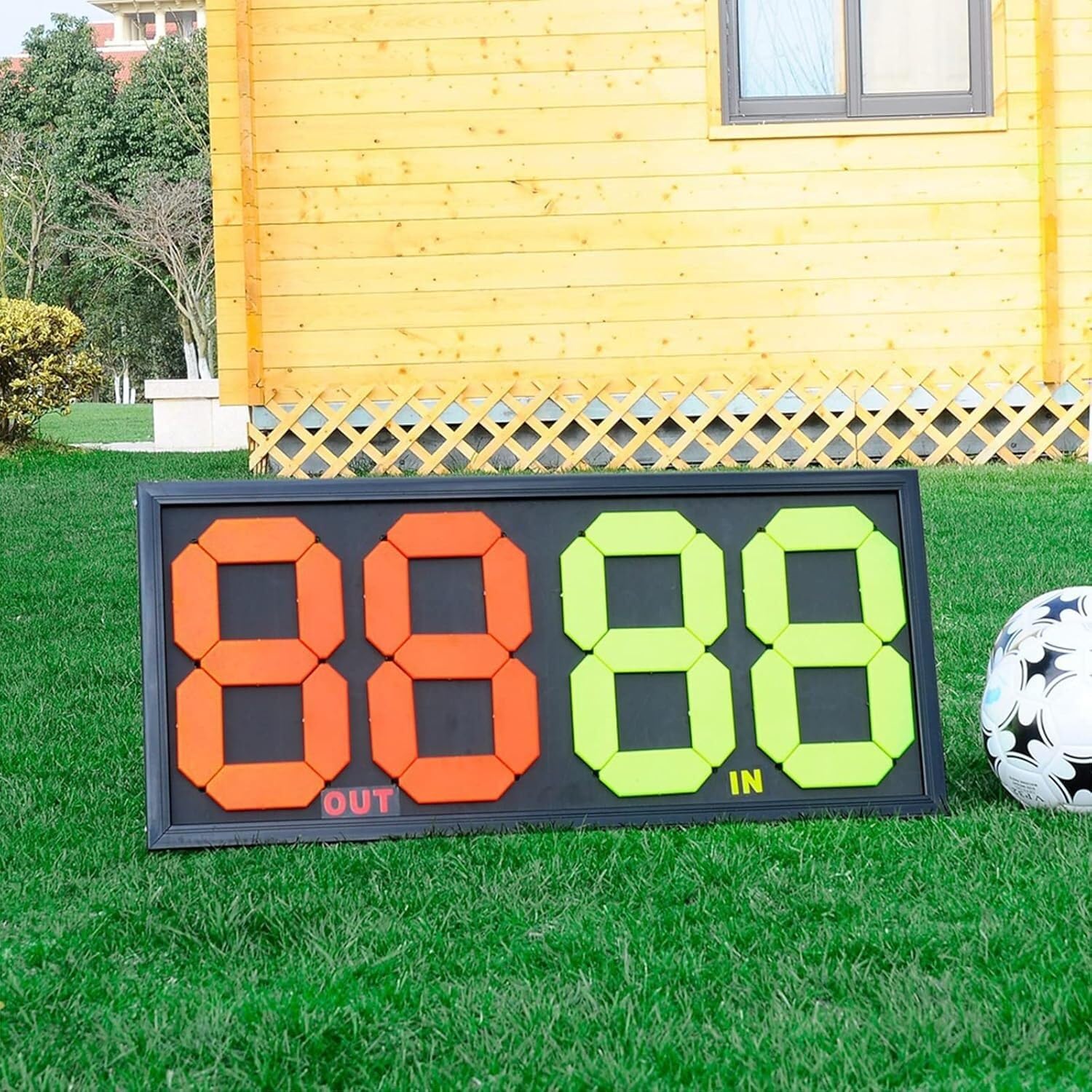 Tabellone Sostituzione Calcio Tabellone segnapunti Manuale, Carta Sostitutiva da Football a 2 cifre, for l'uso da Parte dei giudici di Gara Piastre di Ricambio per Il Calcio