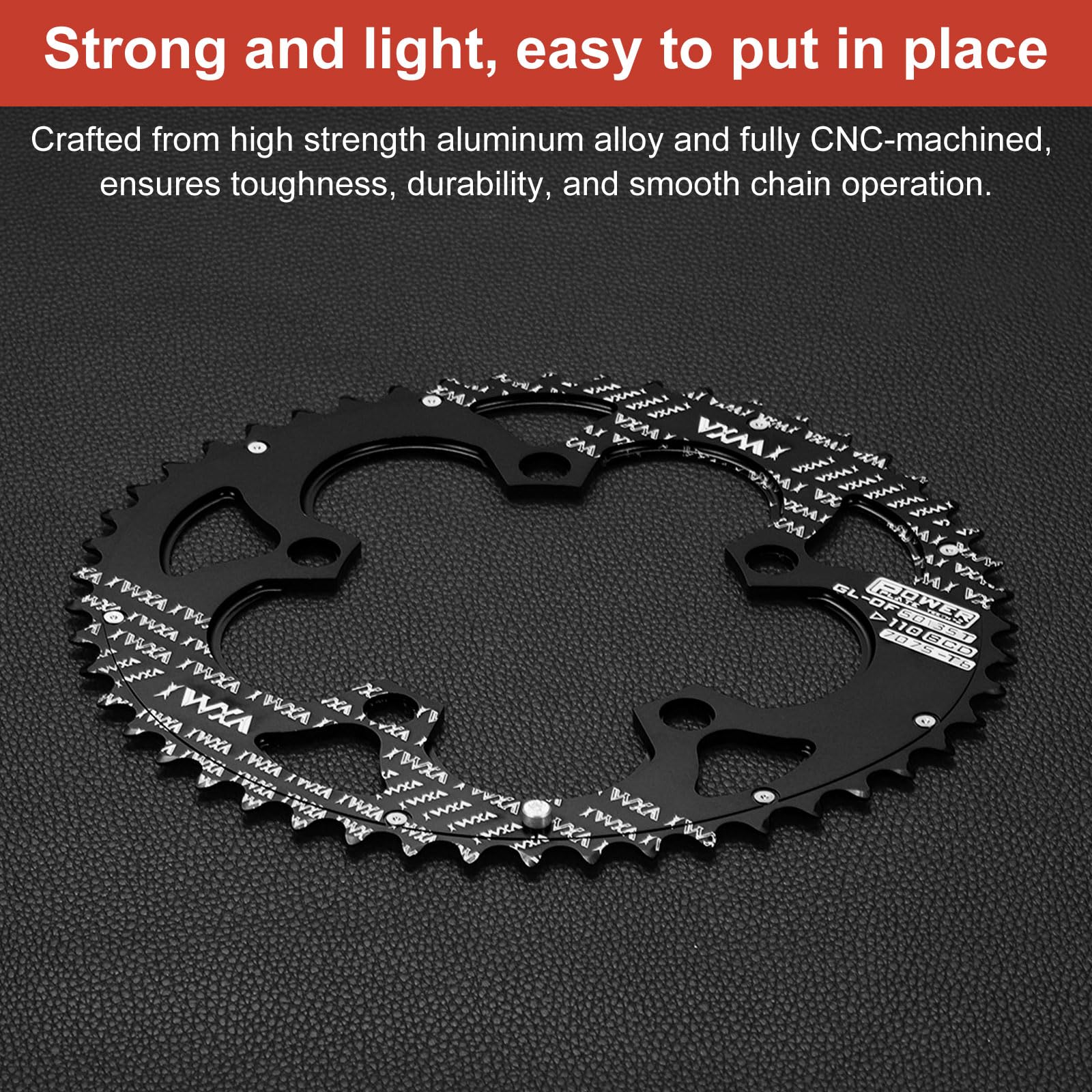 Amazon | uxcell 110BCD バイクチェーンリング 50T 9/10/11/12速 215mm
