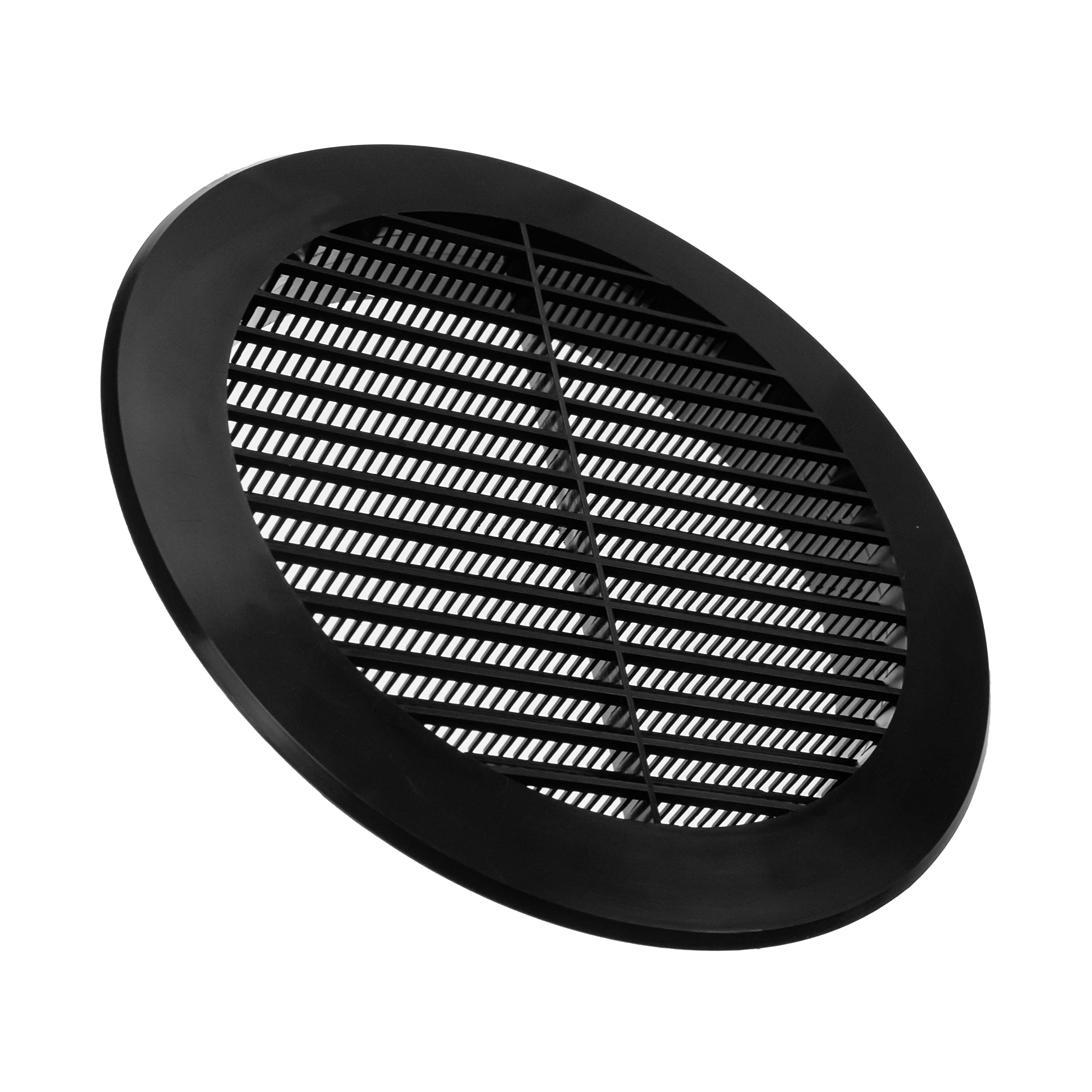 Vent Systems 6'' Inch Black Soffit Vent Cover Round Air Vent Louver