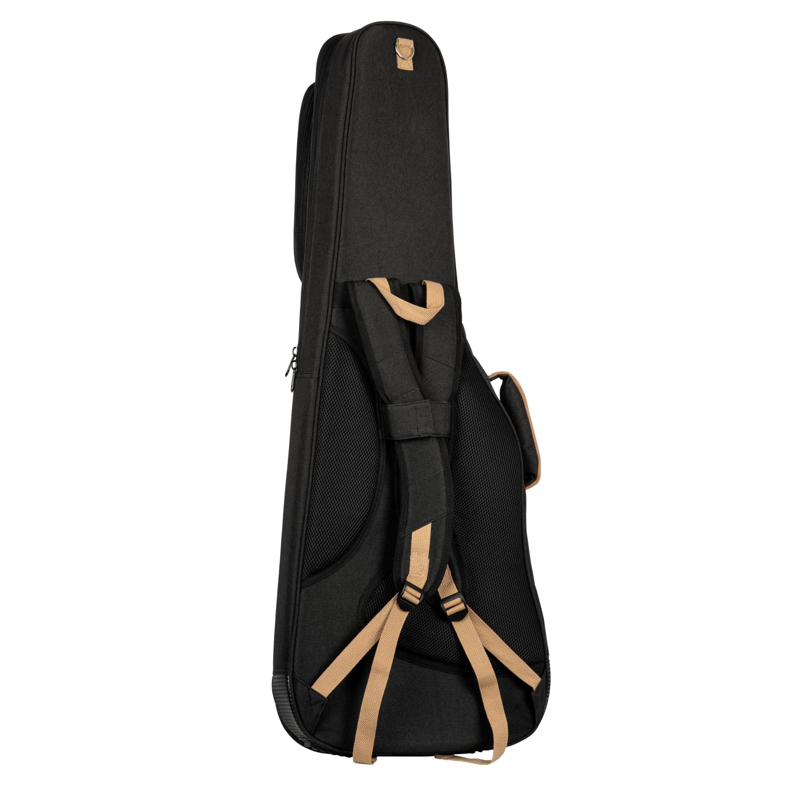 Ortega Guitars Deluxe Guitar Gigbag - E-Gitarren Tasche - Höhe 102 cm - Breite 35 cm - Baumwolle, Schwarz (OGBEG-DLX-BK)