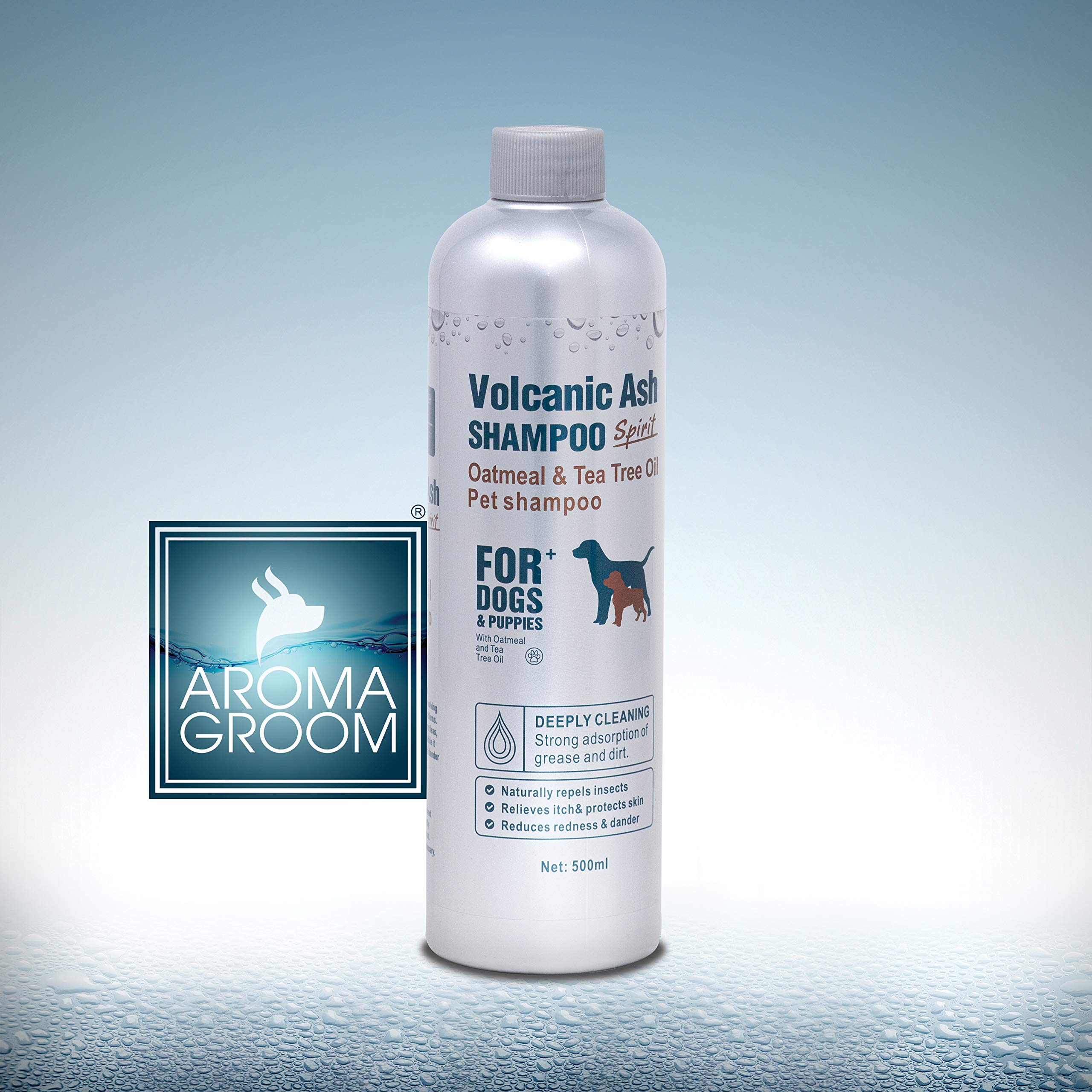 Aroma Groom Volcanic Ash Dog Shampoo with Oatmeal & Tea Tree Oil – Deep Cleansing & Conditioning Formula for Healthy Coat - 500ml (B094JKS6S1) Amazon Price History, Amazon Price Tracker