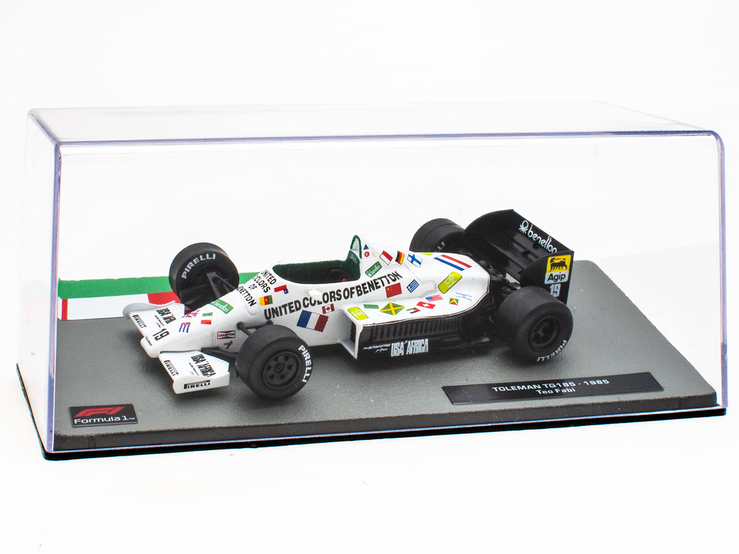 OPO 10 - Miniature car Formula 1 1/43 compatible with TOLEMAN TG185 - Teo Fabi - 1985 - FD187, Multicolor - Image 2