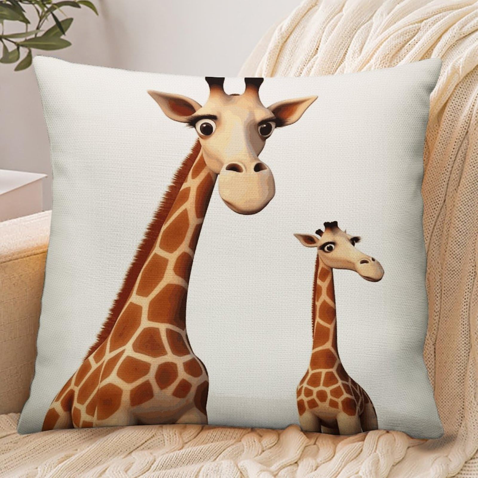 Fekiloot Style Giraffe Pillowcase Pillow Sham Pillow Case