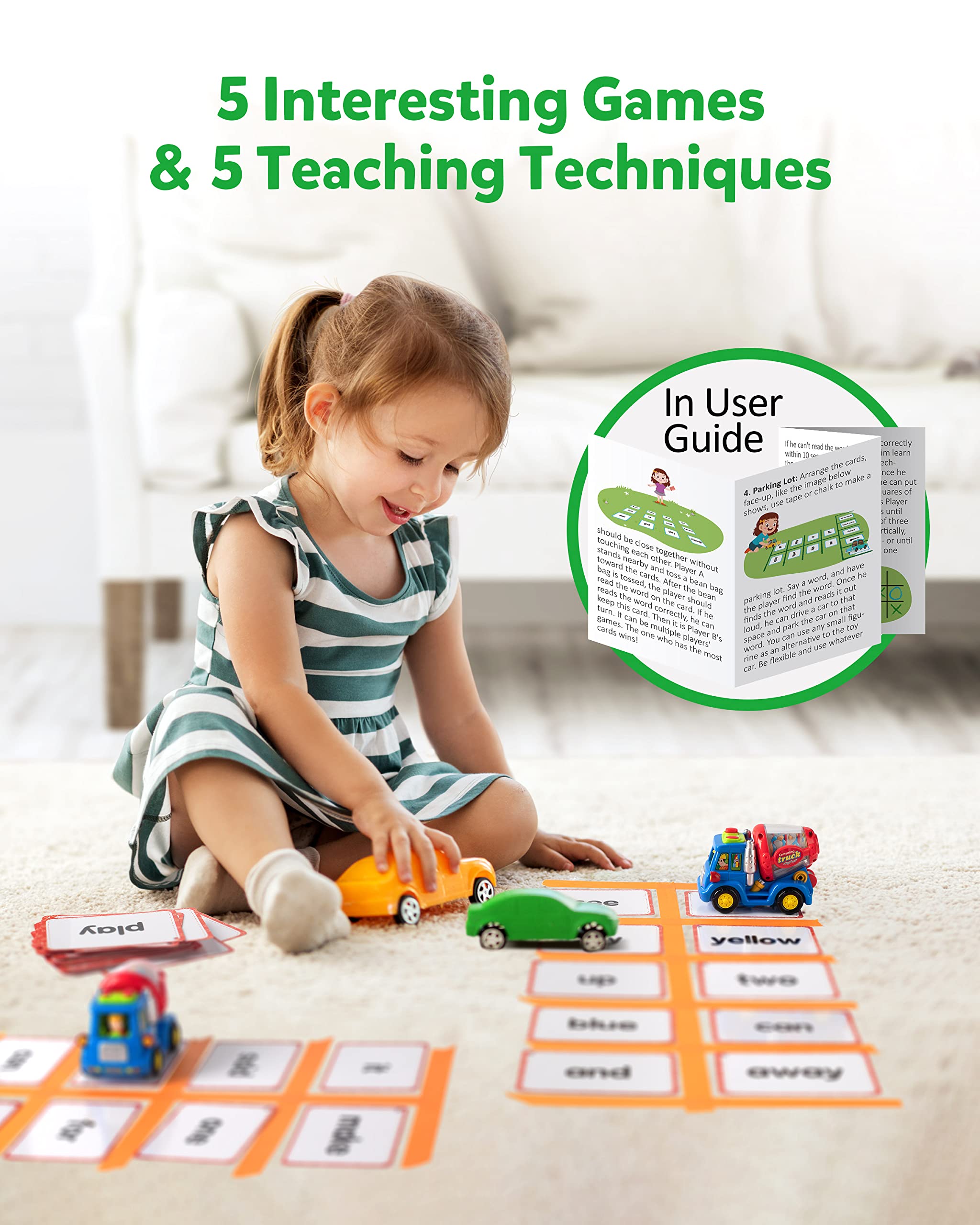 Amazon.com: Coogam Sight Words Flashcards - 220 Dolch Sightwords Game with  Pictures & Sentences,Literacy Learning Reading Cards Toy for  Kindergarten,Home School Kids 3 4 5 Year Old : Toys & Games