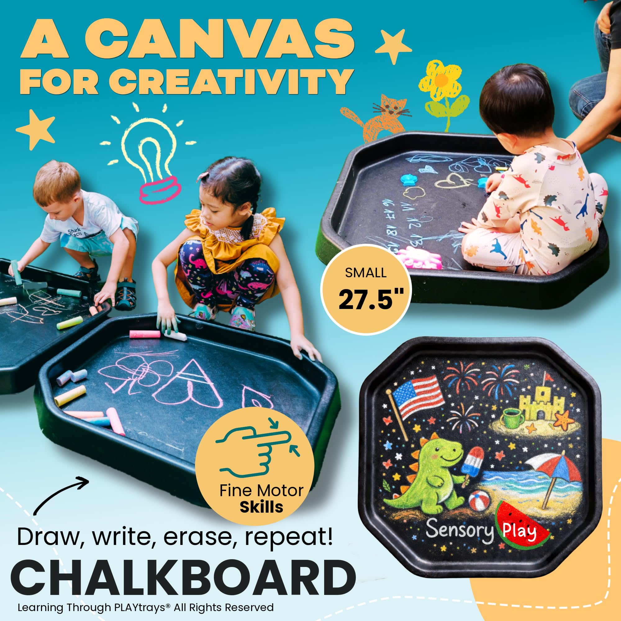 Amazon.co.jp: Learning Through PLAYtrays テクスチャードタフトレイ