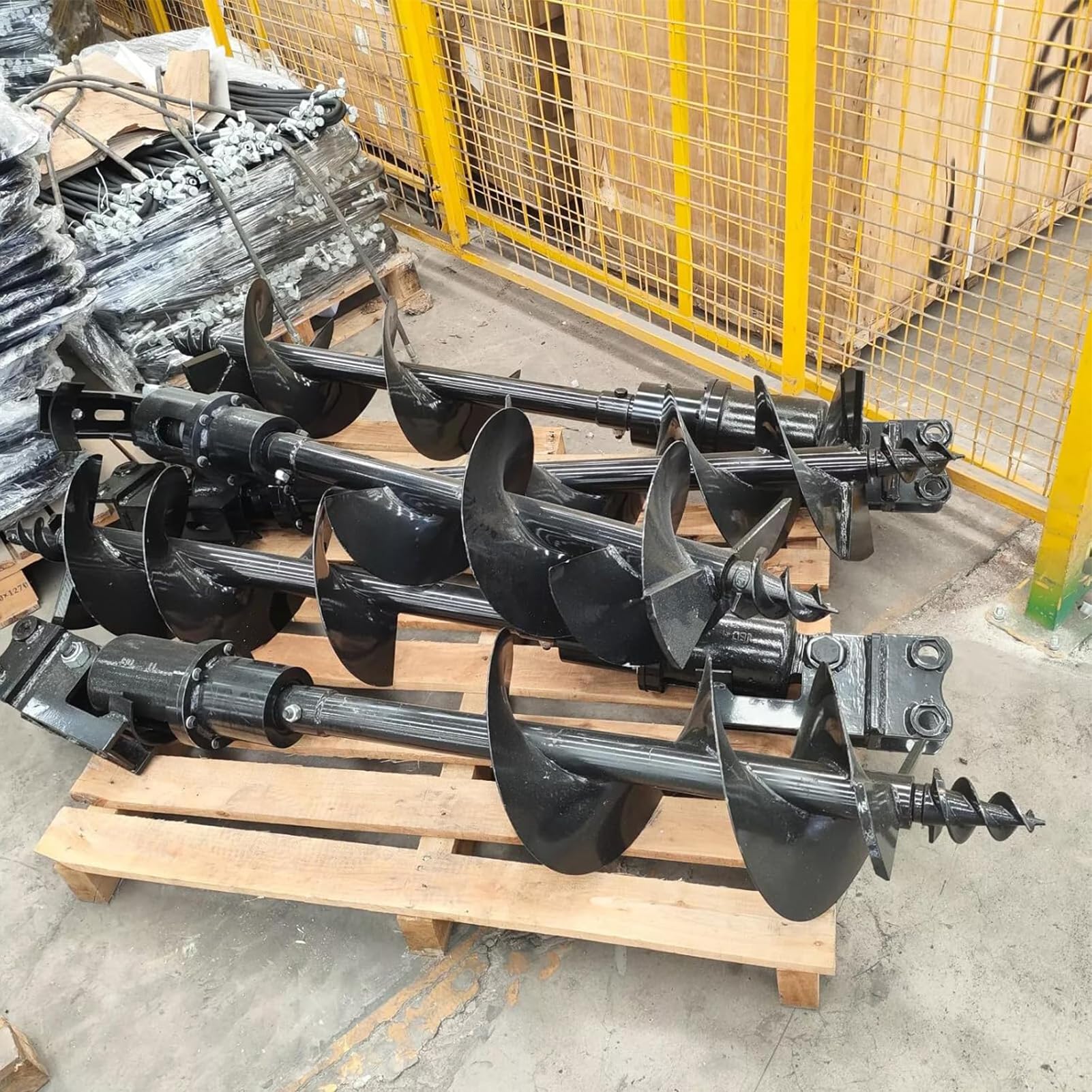Wiertło ślimakowe ze stali manganowej | Solidny osprzęt do koparki 200 mm | Wiertarka hydrauliczna do gleby/gliny/piasku | Głowica wiertarska o średnicy 70 cm z przyłączem