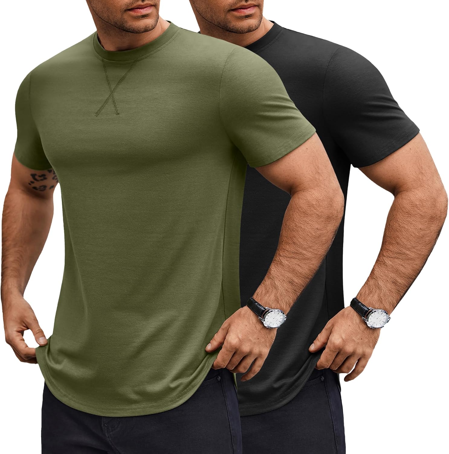 COOFANDY Mens T Shirts Casual Short Sleeve Cotton Tee Shirts Hipster Hip Hop Longline T-Shirt Basic Summer Tops COOFANDY Mens T Shirts Casual Short Sleeve Cotton Tee Shirts Hipster Hip Hop Longline T-Shirt Basic Summer Tops