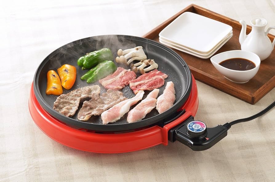 Amazon | ホットプレート28cm レッド AZ-3923 | 丸山技研