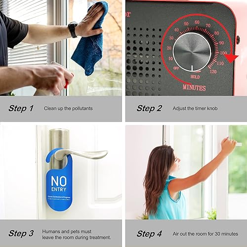 Miniatura 3 de BeHappy Generador de ozono 10,000mgh, removedor industrial del olor de la máquina del ozono para el sitio, hogar