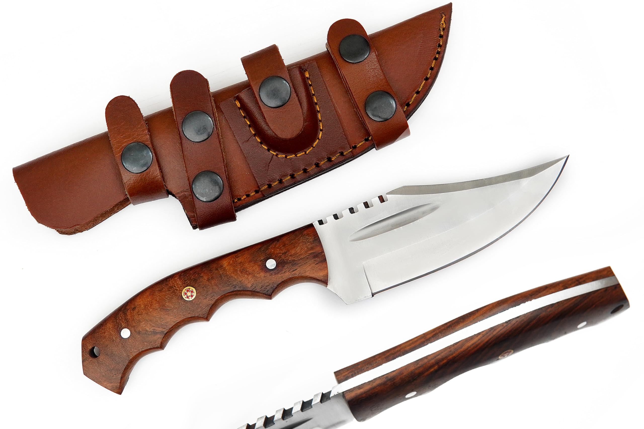 TR-1168 D5 Custom Handmade D2 Steel 10 Inches Tactical Knife - Perfect Grip Olive wood Handle