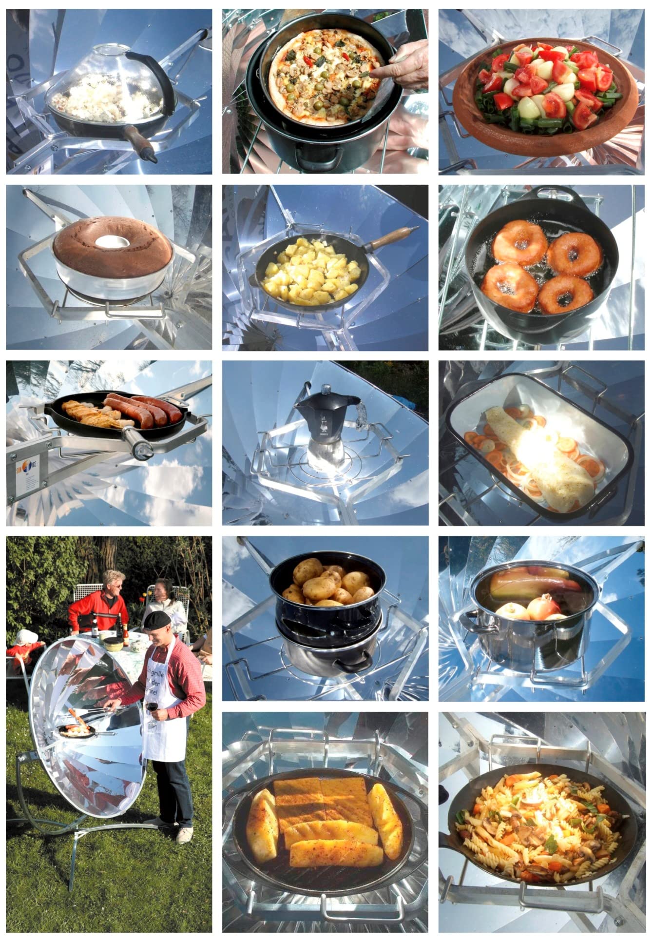 Sun and Ice Kuchenka solarna Premium14 do gotowania, pieczenia, smażenia i grillowania – Made in Germany!