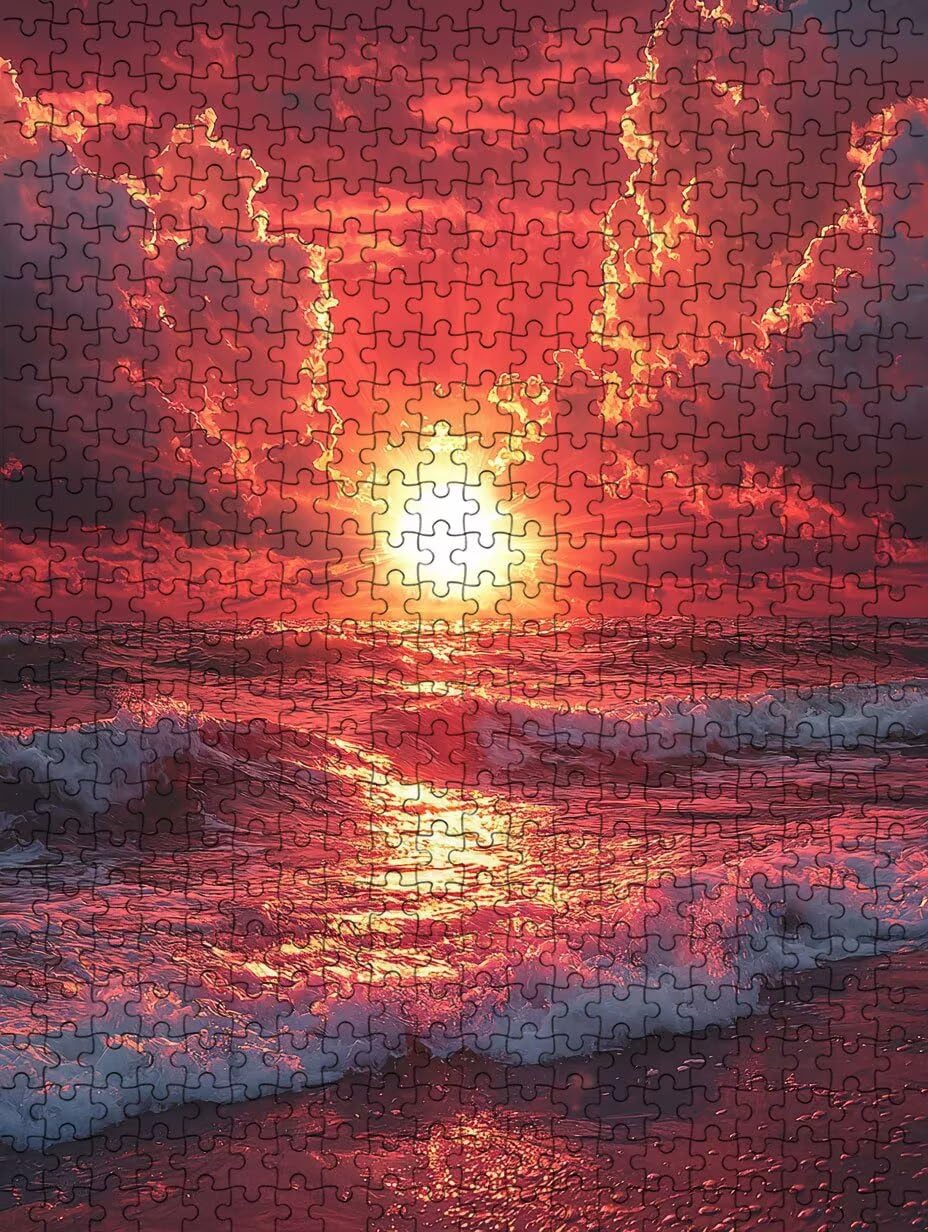 Puzzle 5000 Pezzi, Spiaggia Del Sole 3D Puzzle per Adulti Impegnativo, Educa Puzzles Artistico, Divertente E Stimolante Puzzles Decorativo per La Famiglia, Regalo e Decorazione Pareti DX0YL6-873