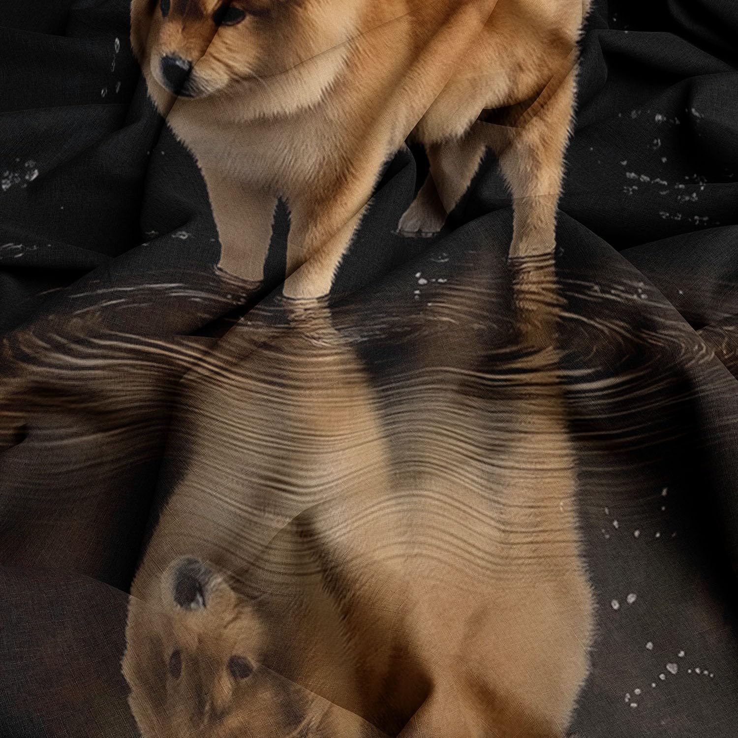 Zestaw poszewek na kołdrę z nadrukiem zwierzęta chow chow szczeniak zestawy pościeli z poszewkami na poduszki 260 x 220 cm, polibawełna, luksusowa poszewka na kołdrę dla chłopców - zestaw pościeli dla