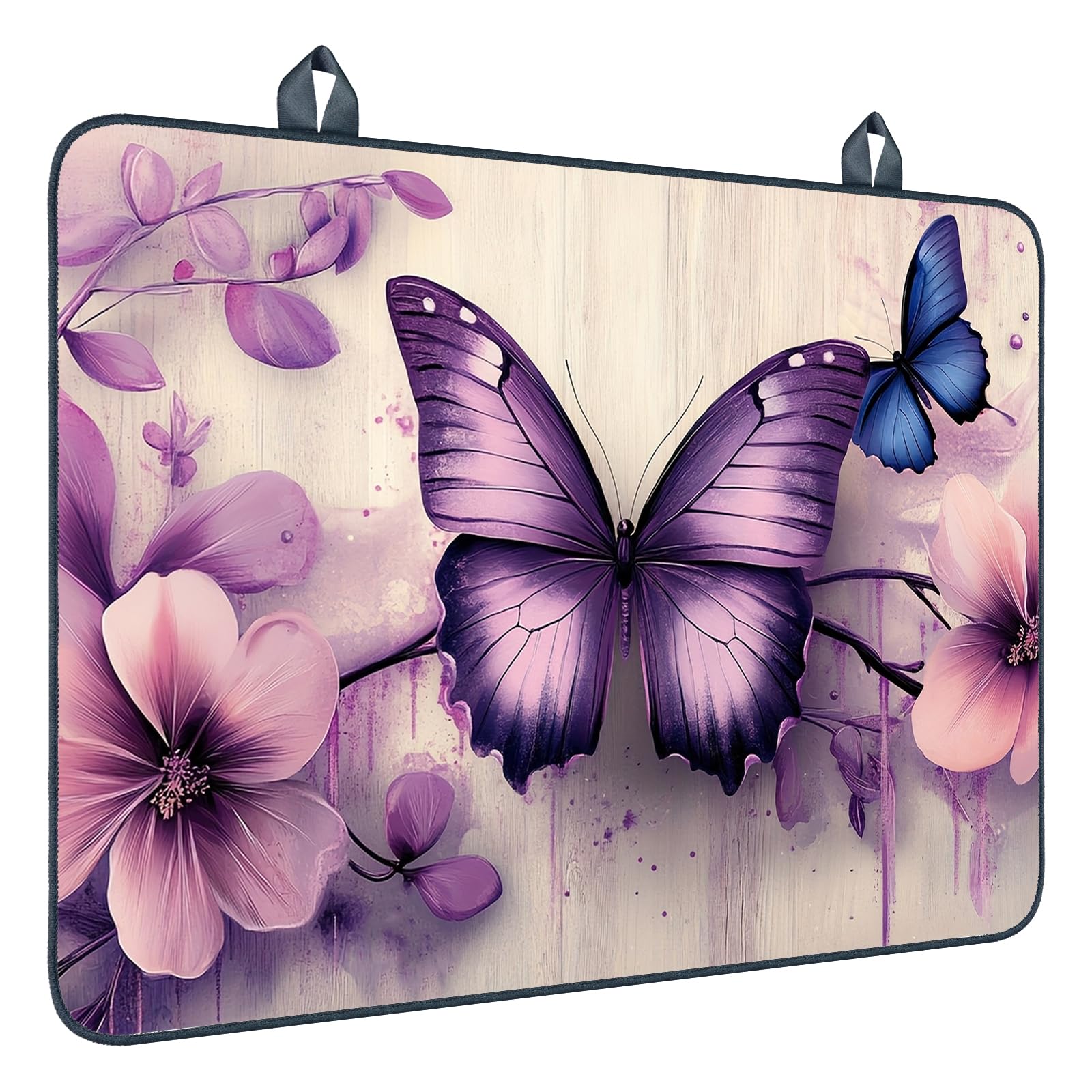 Nuxovilar Purple Butterfly Stove Cover Diatomaceous Earth 28.65x20.47