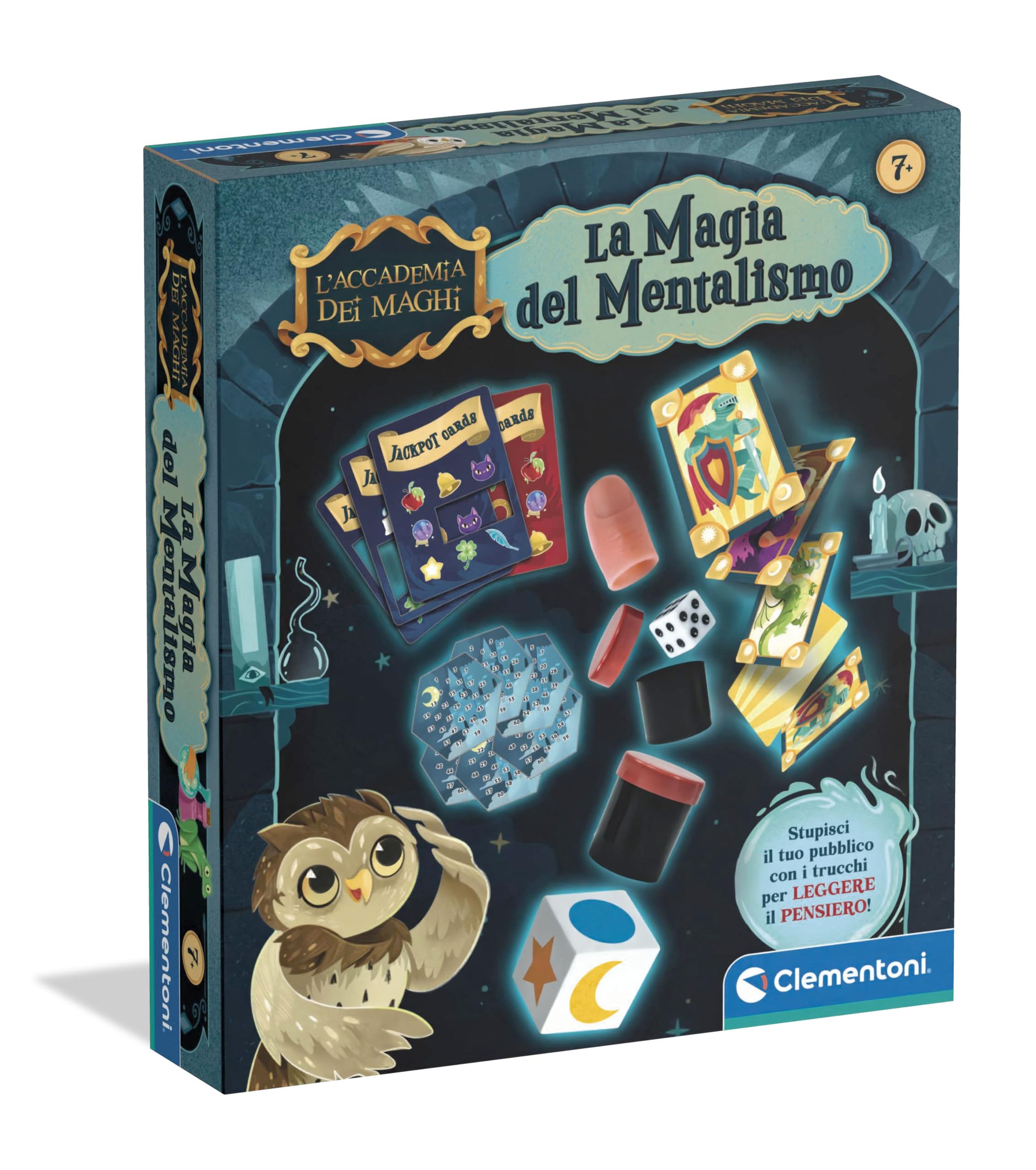 Clementoni - La Magia del Mentalismo, 30 Trucchi per Piccoli Maghi, Giochi di Magia per Bambini +7 Anni, per Imparare a Leggere nella Mente degli Spettatori, Made in Italy, Lingua Italiana, 16760