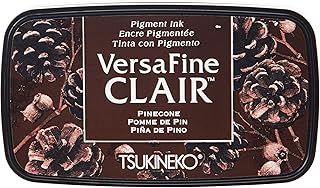 Tsukineko Pinecone Versafine Clair Ink Pad, materiał syntetyczny, brązowy, 5,6 x 9,7 x 2,3 cm
