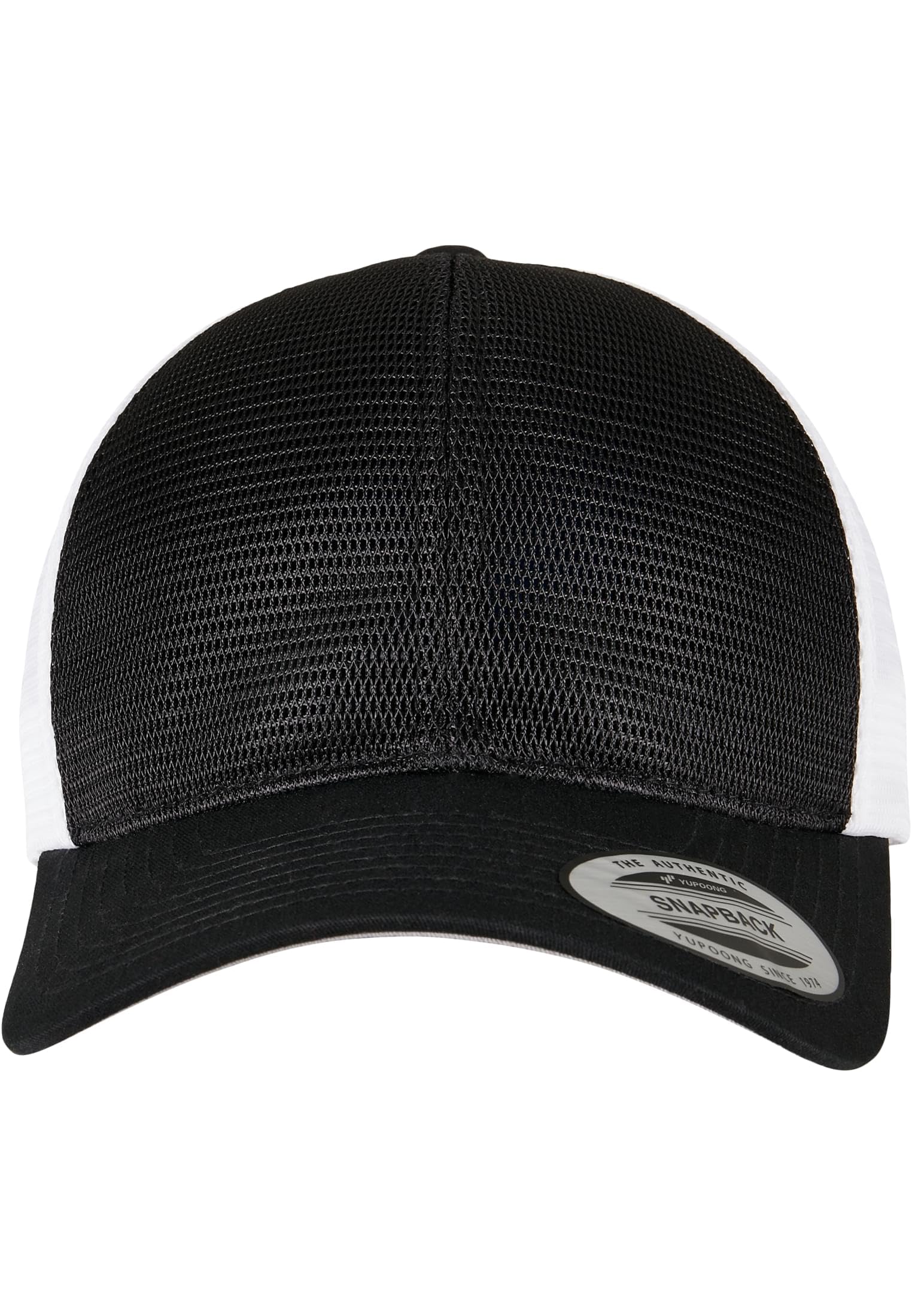 Flexfit Unisex YP Classics 360 OMNIMESH Cap 2-Tone Baseballkappe, Black/White, one Size