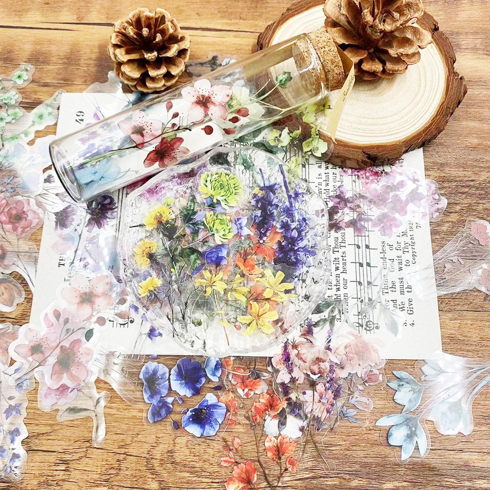 Adesivi 50 Pezzi Stickers Aesthetic Adesivi per Scrapbooking
