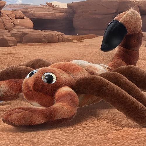Miniatura 2 de The Petting Zoo Escorpión de peluche, regalos para niños, animales salvajes del zoológico Onez, juguete de peluche de escorpión de 8 pulgadas