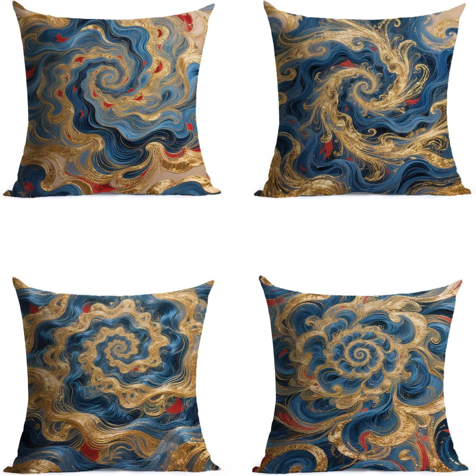 Abstract Outdoor Kissenbezug 60x60cm Wasserdicht Kopfkissenbezug THDZ-2575