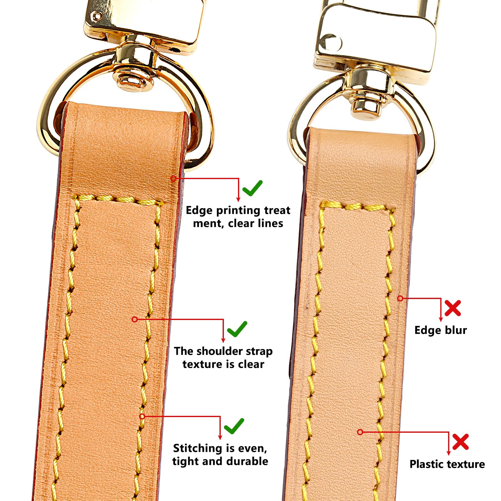 Amazon.com: jiesinlov Vachetta Leather Replacement Crossbody Bags