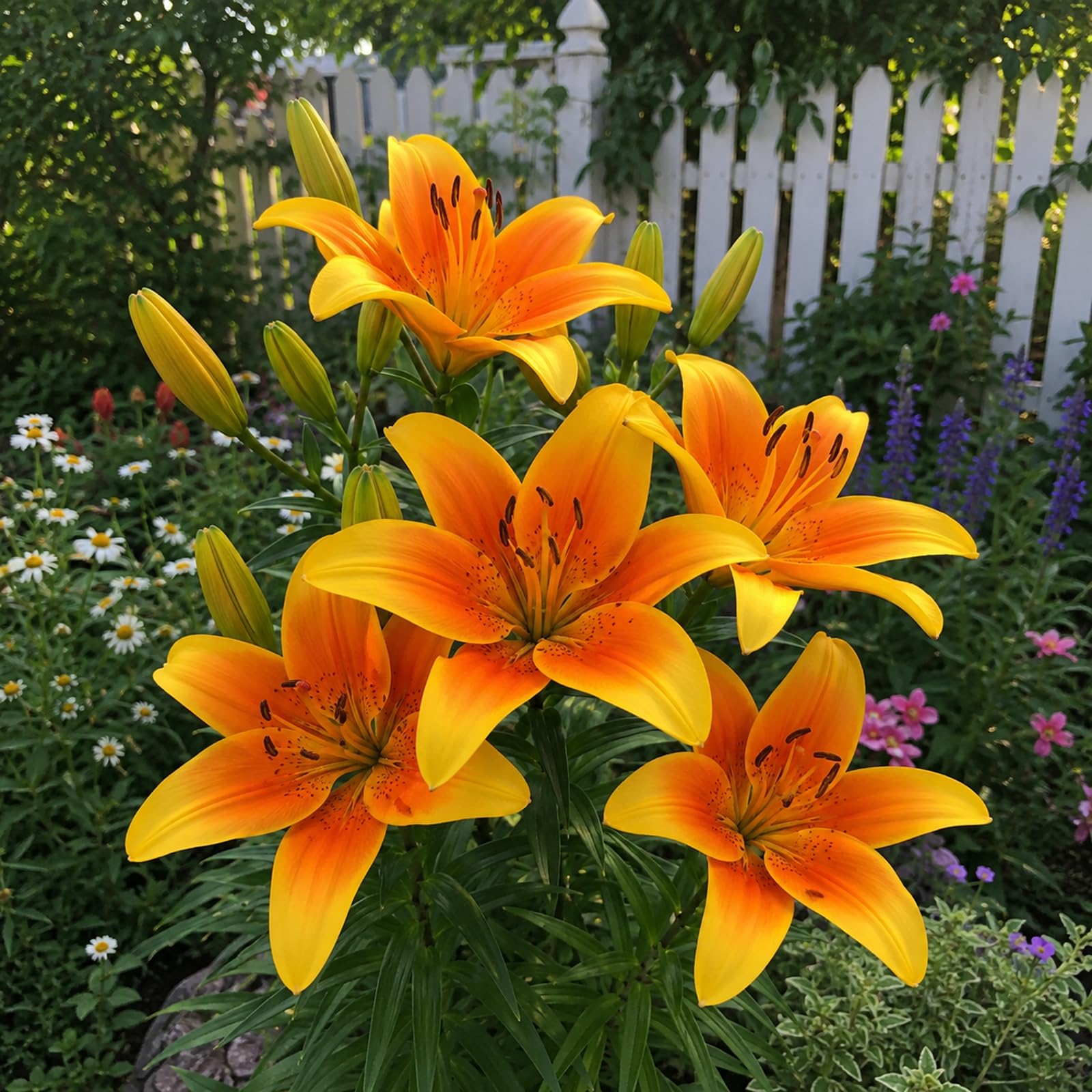 Lily Bulbs for Planting, Beautiful Garden Flowers Plant Bulbs,Garden Flowers,Wedding Flowers,Hardy Perennial-10 Bulbs-J