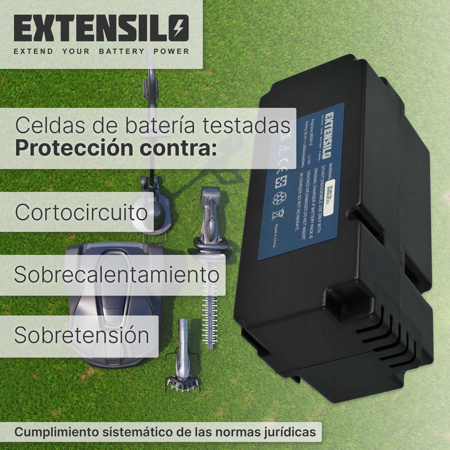 Batería Compatible con Yard Force SA500ECO