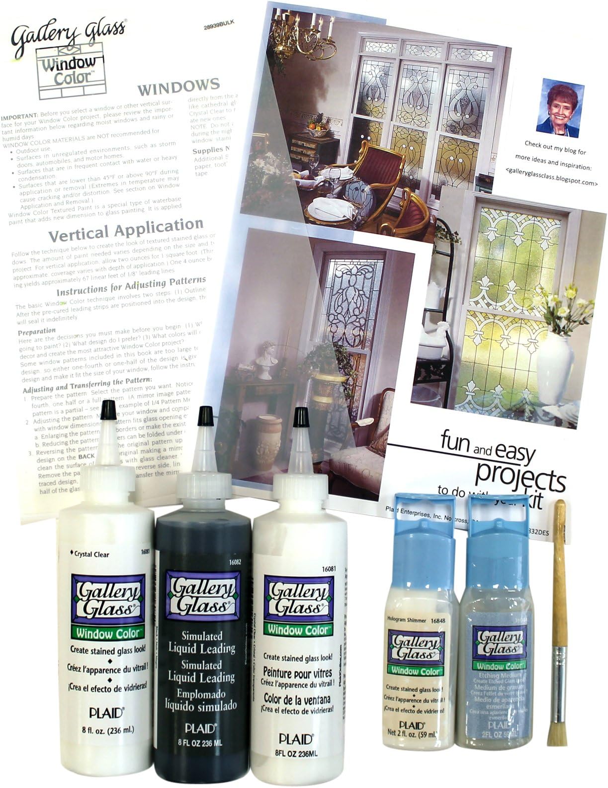 Plaid Gallery Glass Window Kit,