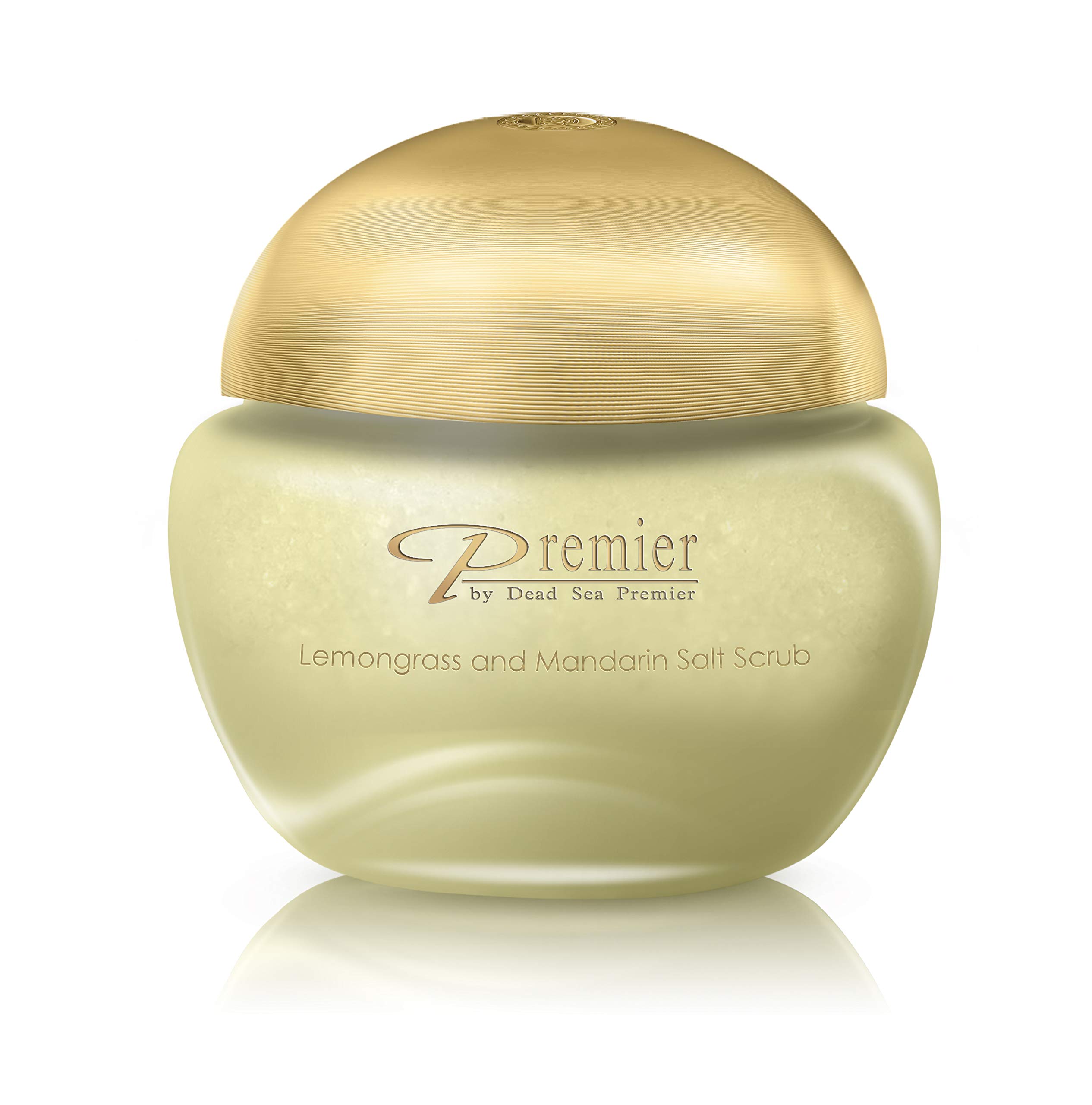 Premier Body Scrub for Dry Skin with Dead Sea Salt, Exfoliating Salt Scrub with Jojoba, Sweet Almond & Grape Seed Oils, Foot and Hand Exfoliator,