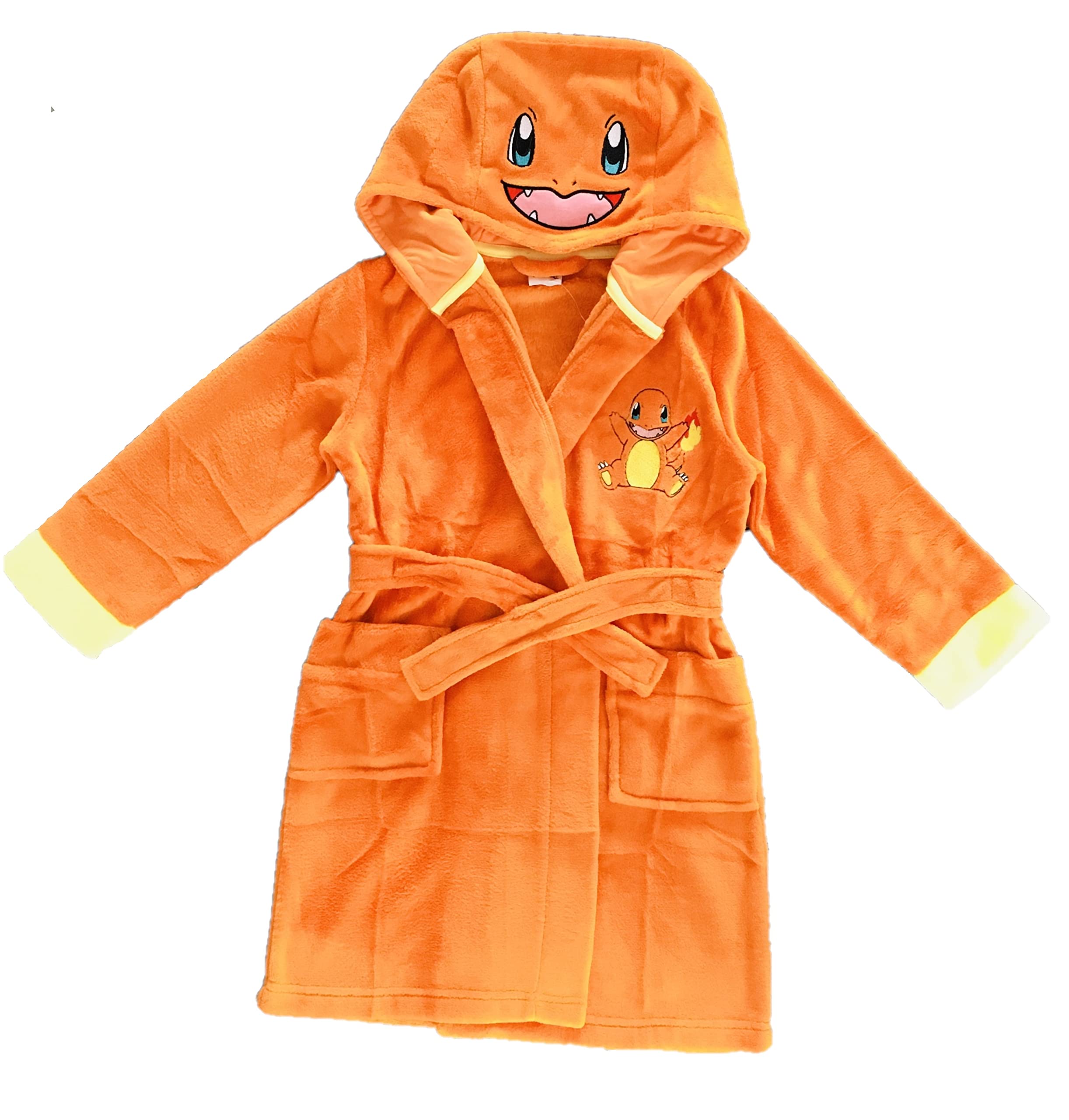 Pokemon Boys or Girls Hooded Bathrobe, Dressing Gown, Age 4-14 Years
