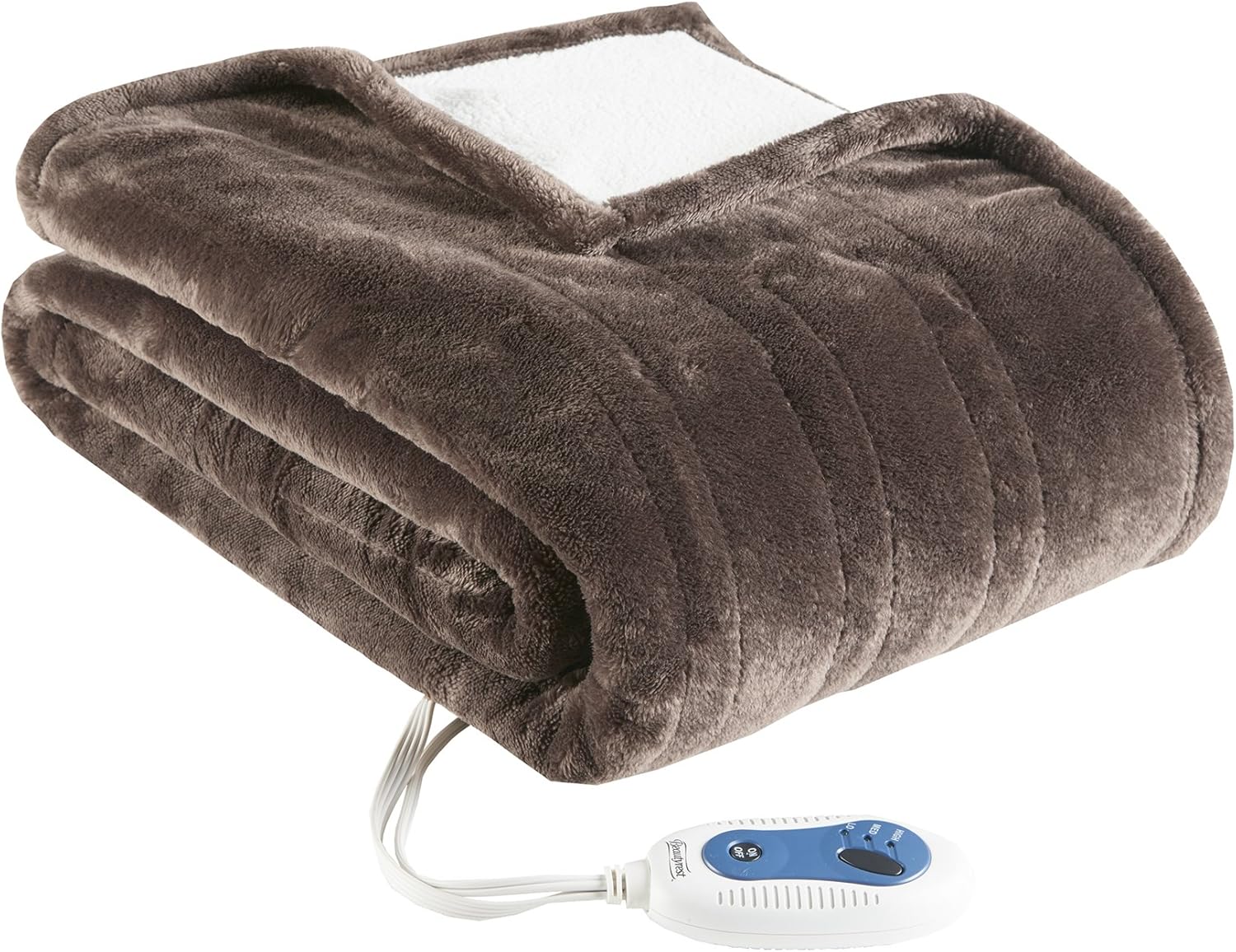 Beautyrest Ultra Soft Knitted Plush Reverse to Sherpa Auto