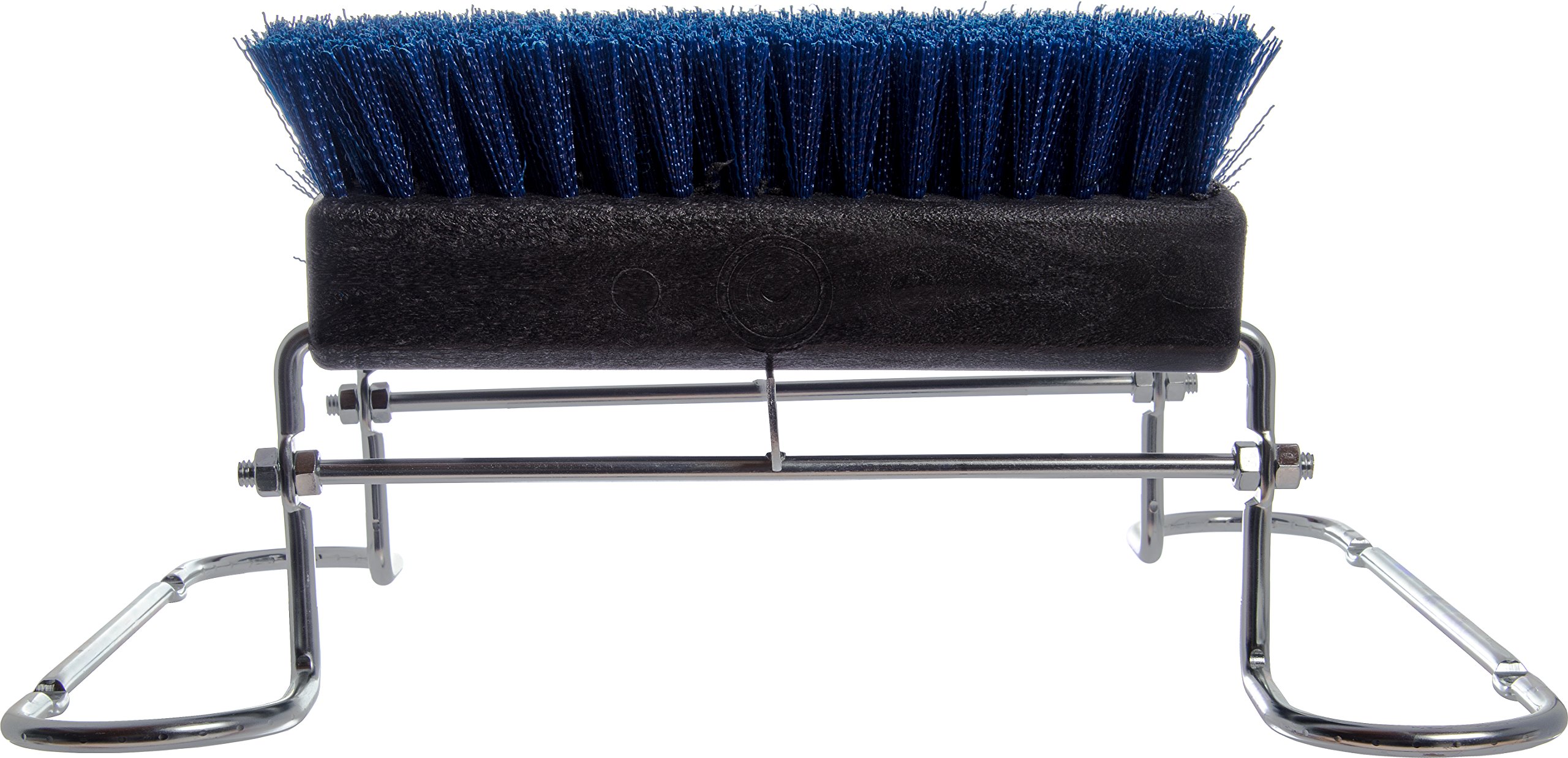 Carlisle 4042401 Spectrum Commercial Boot 'N - Cepillo rascador con Marco de Acero Cromado, Color marrón, Complete Unit, Azul, 1