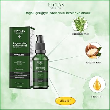Biberiyeli Saç Serumu 3'lü Set Hızlı Uzama Etkili ve Dökülmeye Karşı - Organik Argan Yağı, Vitamin E, Keratin