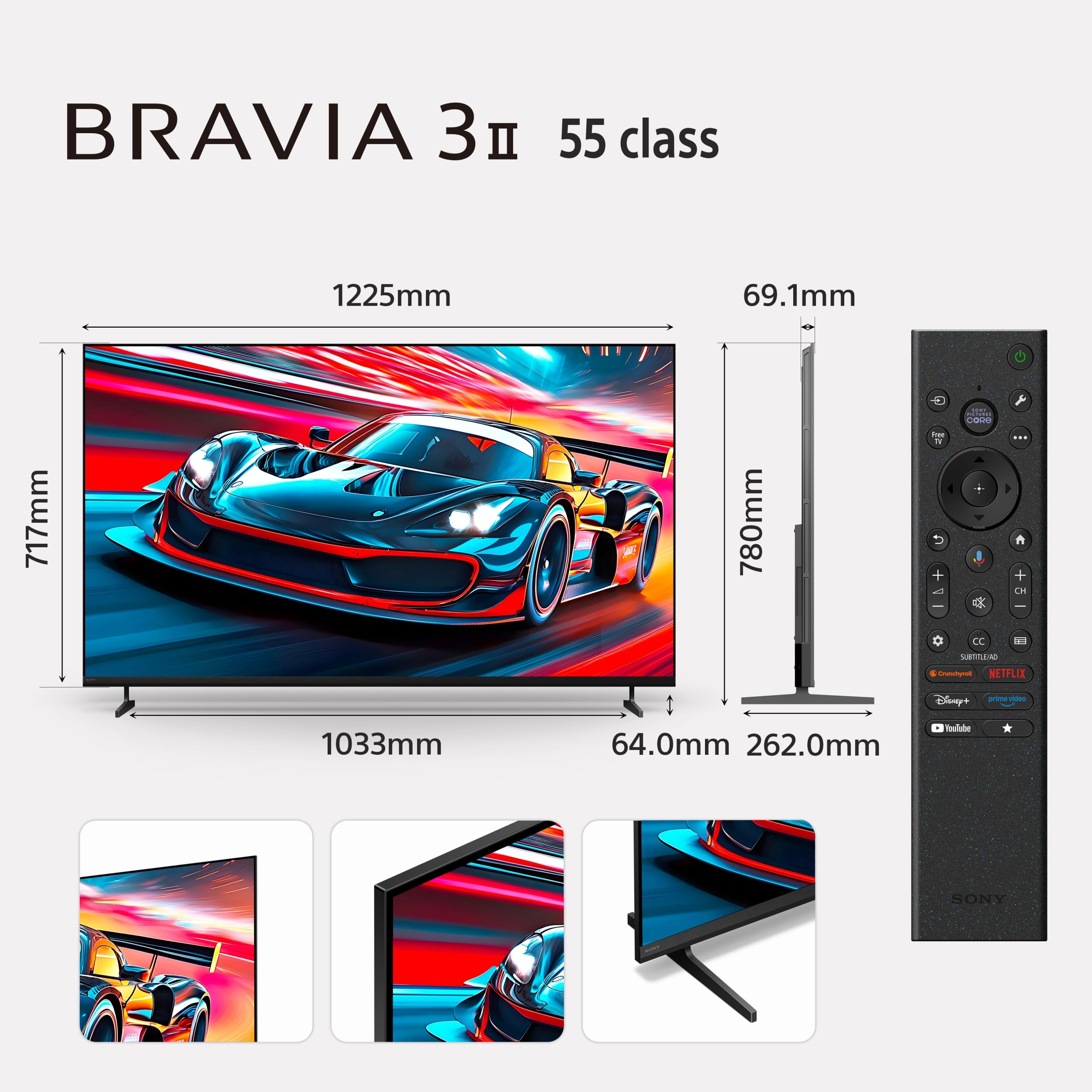 Sony 139 cm (55 inches) Smartchoice BRAVIA 3II Ultra HD Smart LED TV K-55XR30M2 — Amazon image 6