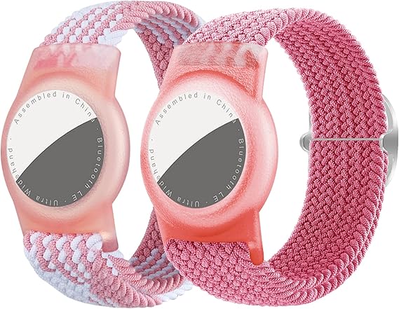 Dingfeiyu Nylon Airtag Wristband for Kids, Anti-Lost, Anti-Scratch