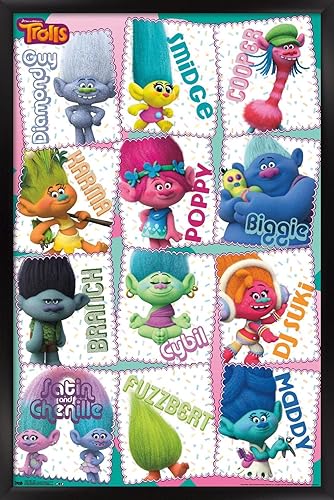 Miniatura 1 de Trends International Póster de pared Trolls Grid, 22.375 x 34