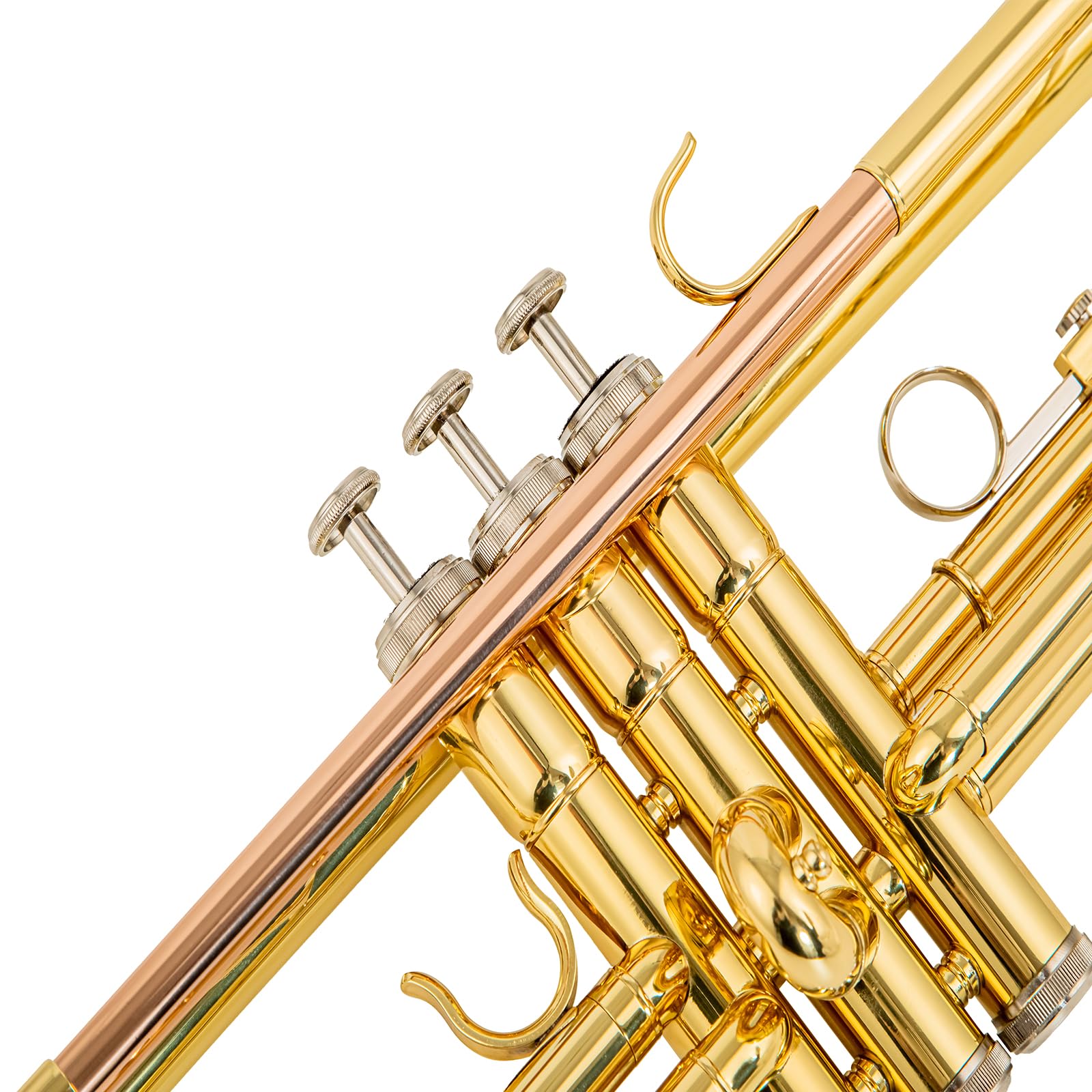 6331 Bb standard tromba leadpipe fosforo coppe per principianti o studenti avanzati caso panno guanti ottone strumenti musicali (ottone oro 6331H)
