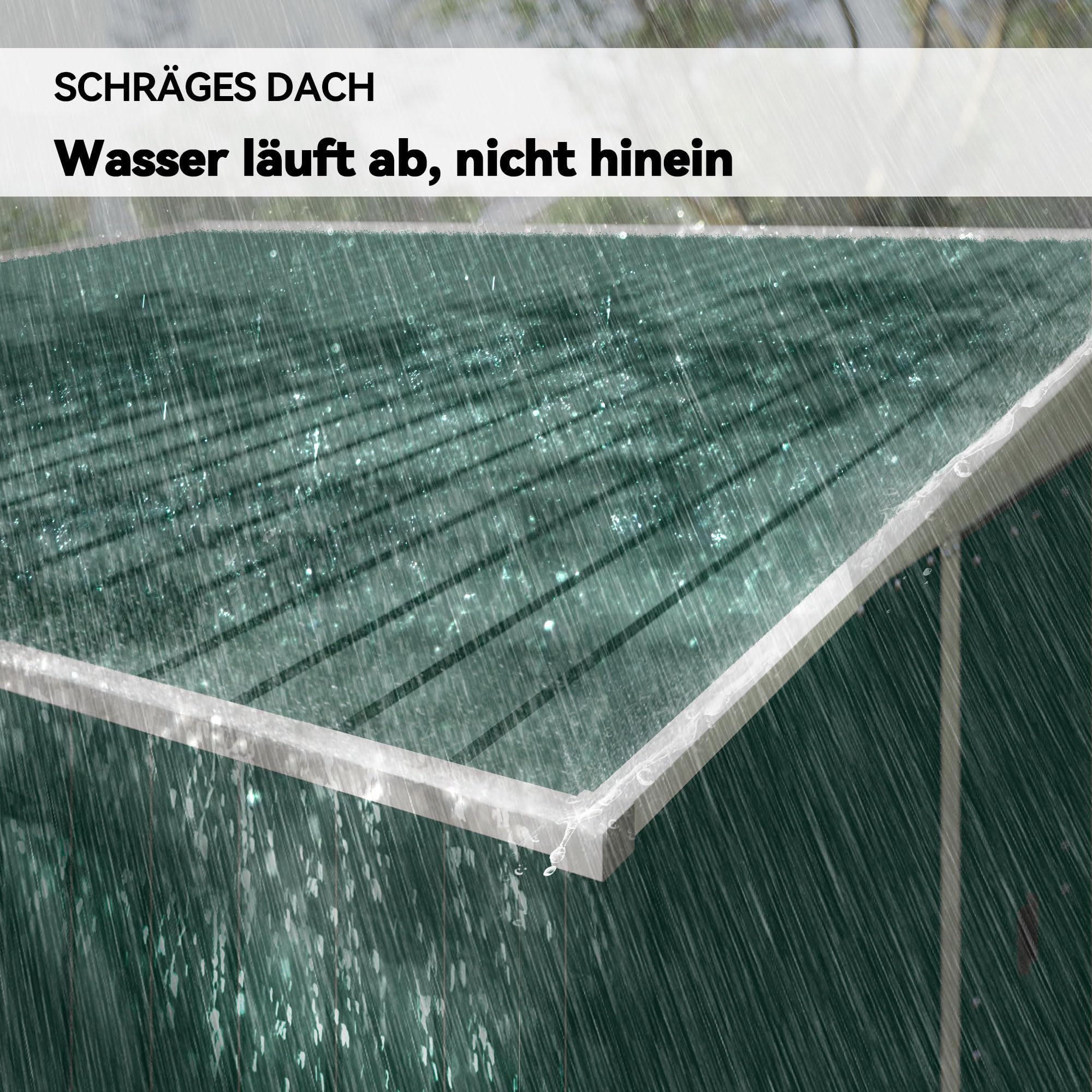 Outsunny Metall Gerätehaus 280x345x201cm 19,4m³ Gartenhaus mit Pultdach Schiebetür wetterfest Anthrazit