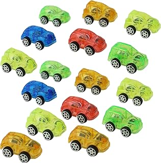 16x Mini Street Race Cars 4cm | Plastic Cars Party Favors | Multicolored Tiny Cars | Classic Small Race Vehicles Play Set Bag Fillers Stocking Supplies Kids Mini Toy Cars Birthday Gift 3+Y