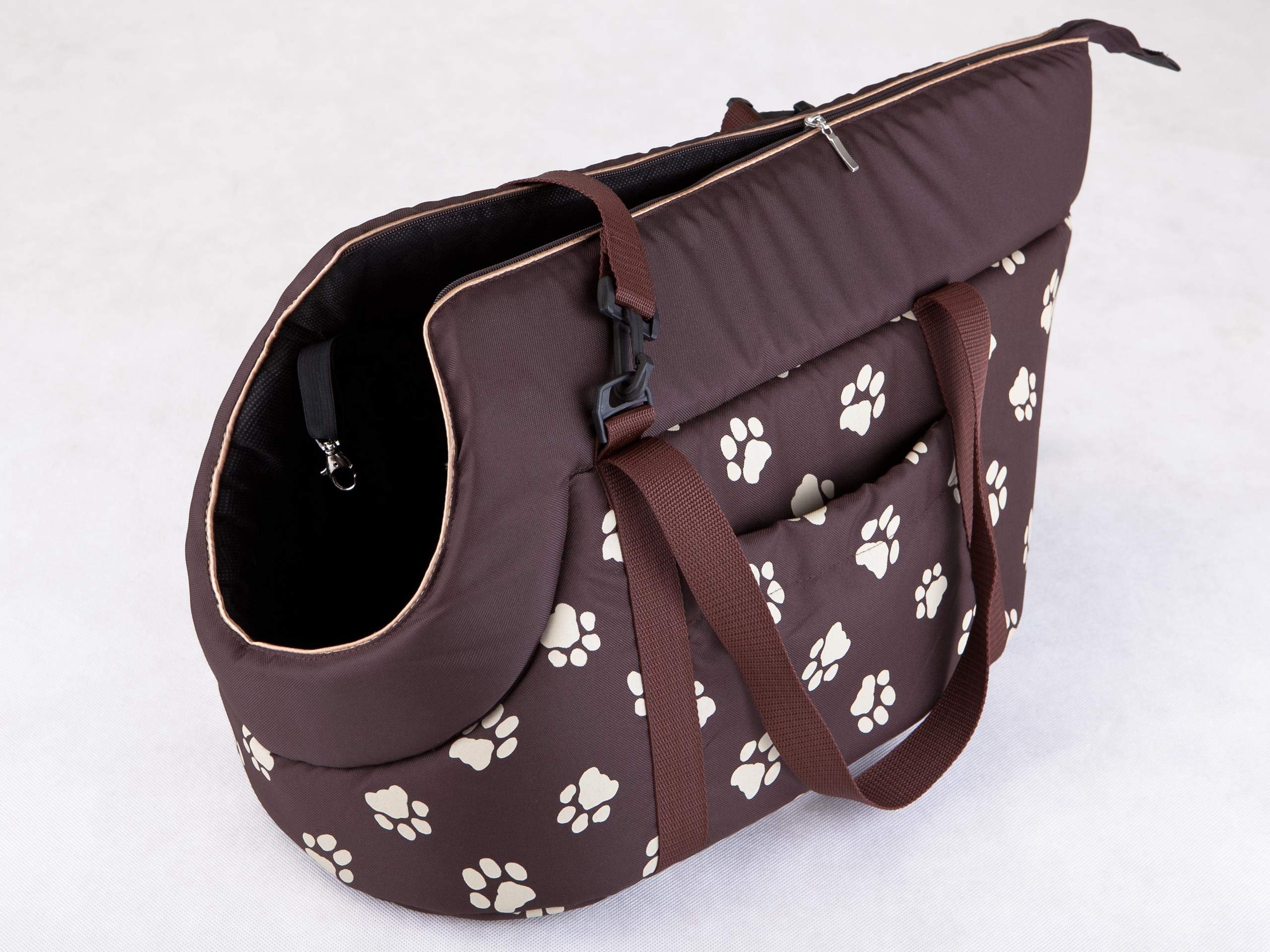 PillowPrim Hundetasche Tragetasche für kleinen und mittleren Hund, Welpen, Katze für Spaziergang - Größe L