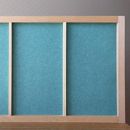 Miniatura 2 de ONAO - Rollo de papel Shoji (11 x 118 pulgadas), papel de repuesto para pantalla Shoji, Shoji Gami japonés, fabricado en Japón, azul cielo