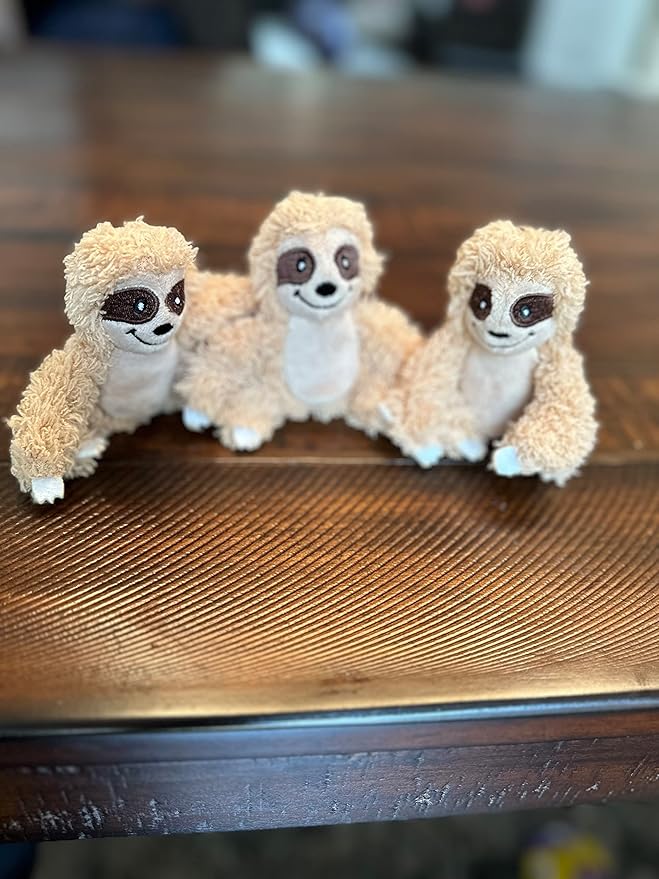 Glow Pups Sloth Juguete para Perros Squeaky, Juguete de Peluche con Árbol miniatura 4