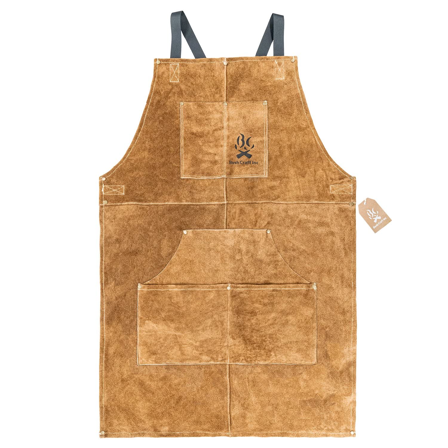 【新品未使用】ブッシュクラフト　焚き火エプロン Amazon.co.jp: Bush Craft ブッシュクラフト 焚き火エプロン Free Size