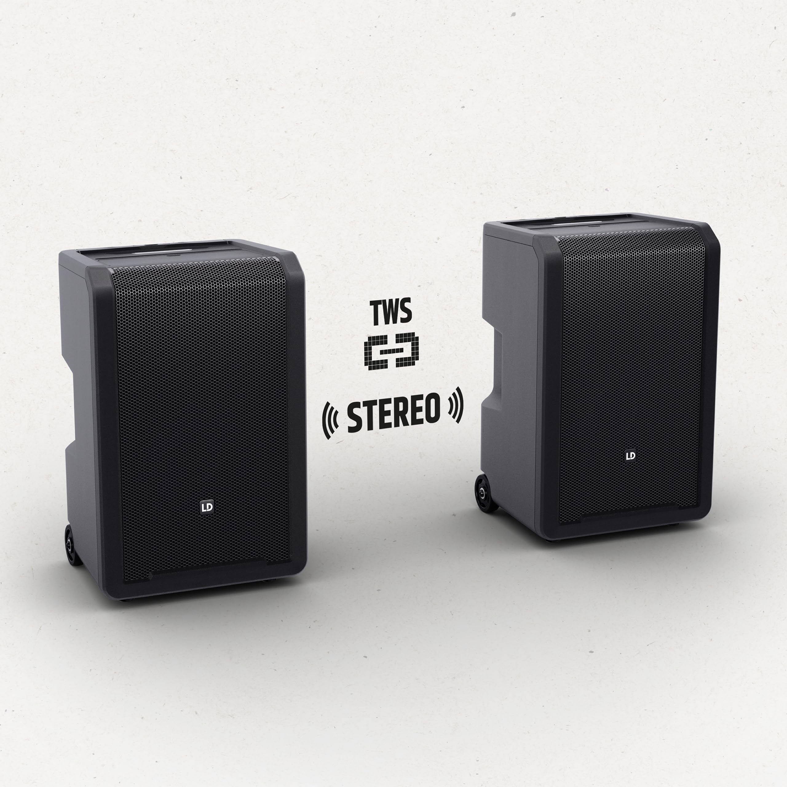 LD Systems ANNY 10 - Altoparlante PA Bluetooth da 10″ con batteria e mixer
