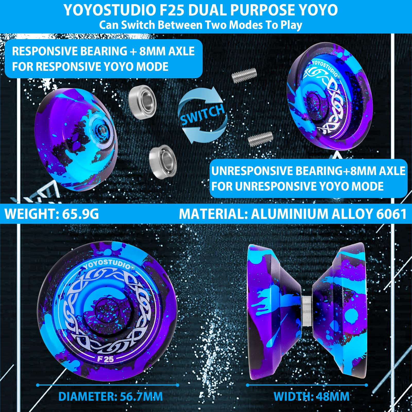 Amazon | YOYOSTUDIO F25 フィンガースピン ヨーヨー