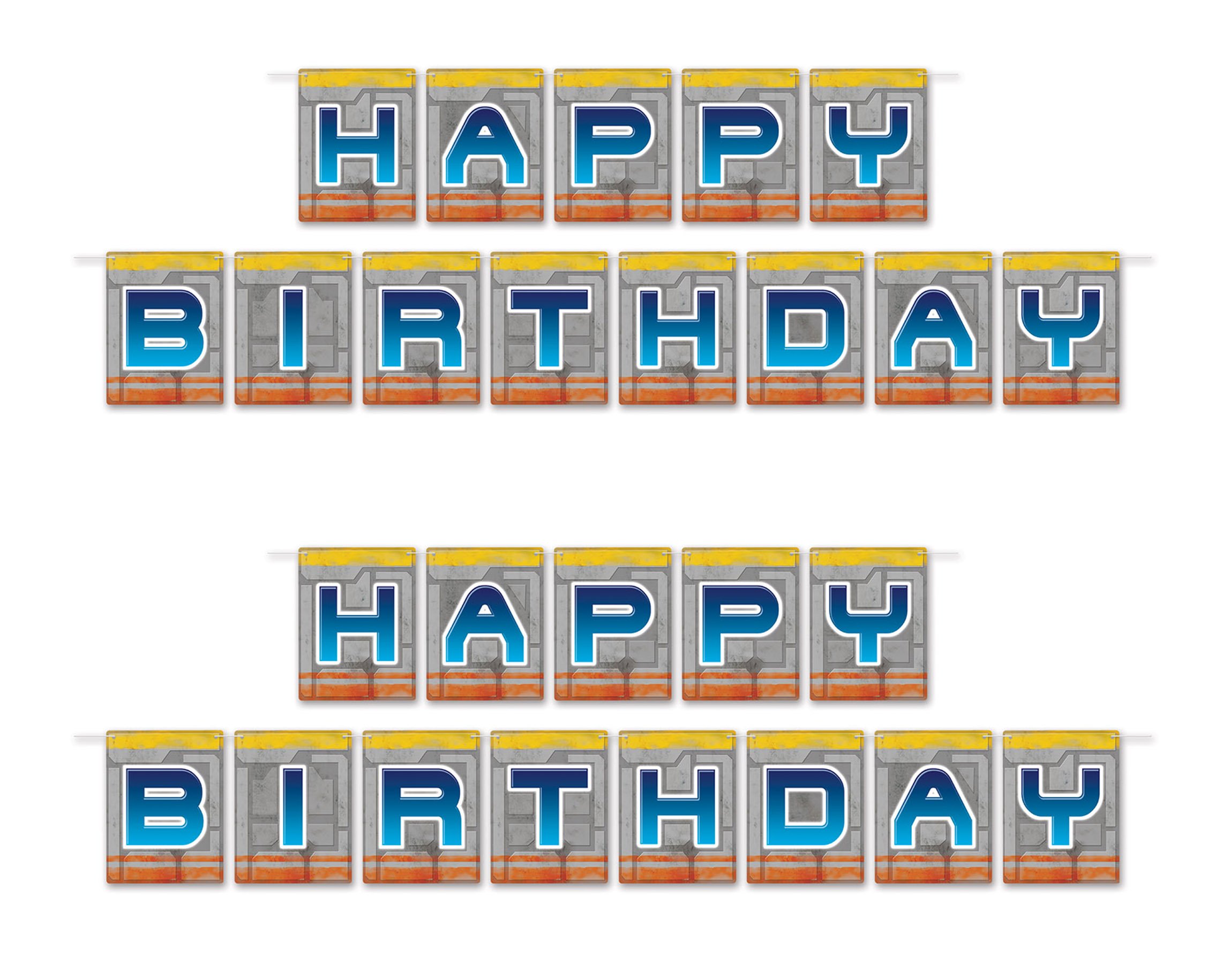 Beistle 54758 2piece Geburtstag Platz Pennant Banner, 15,2 cm X 12 ', farbenreiche