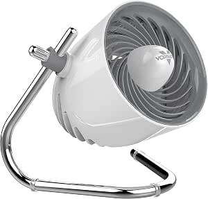 Vornado Pivot Personal Air Circulator, Portable Desk Fan, Ice White